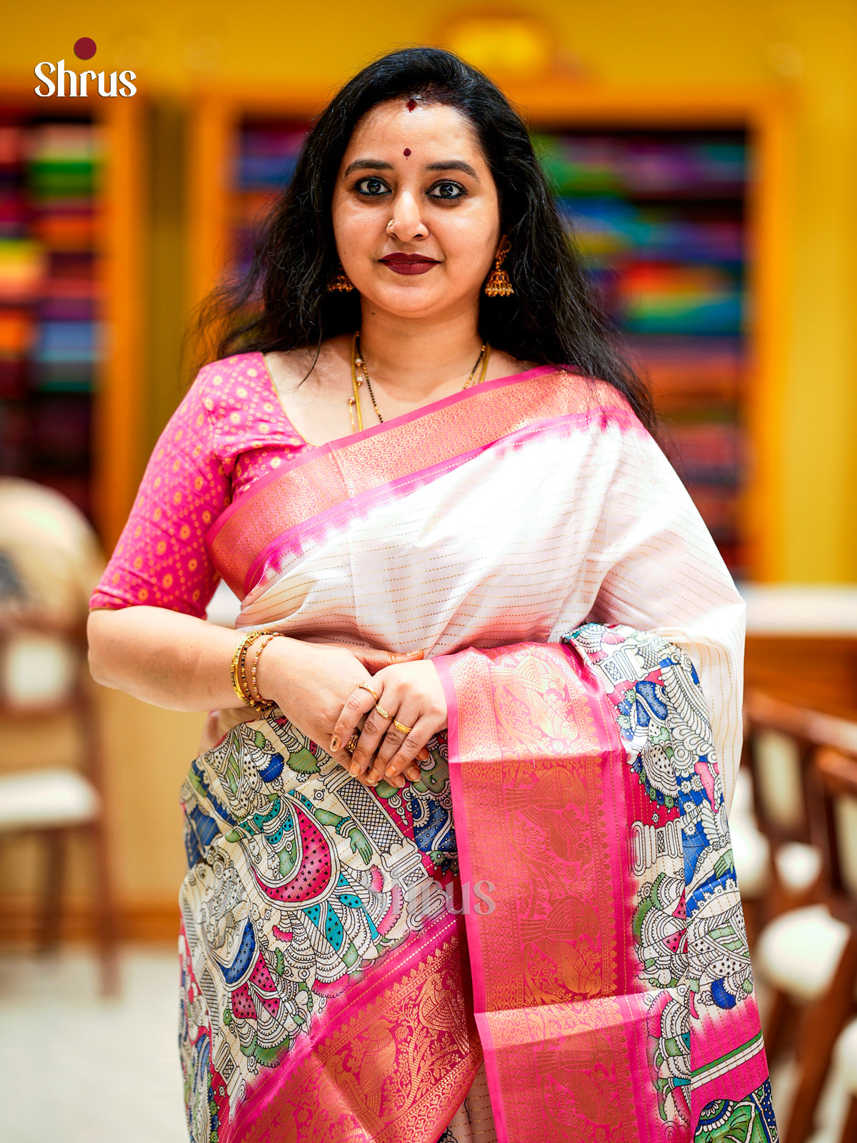 Semi Tussar Saree - ECS09272