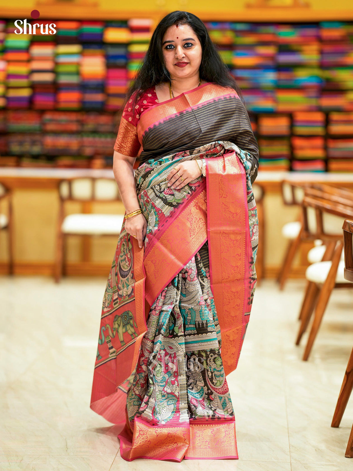 Semi Tussar Saree - ECS09271