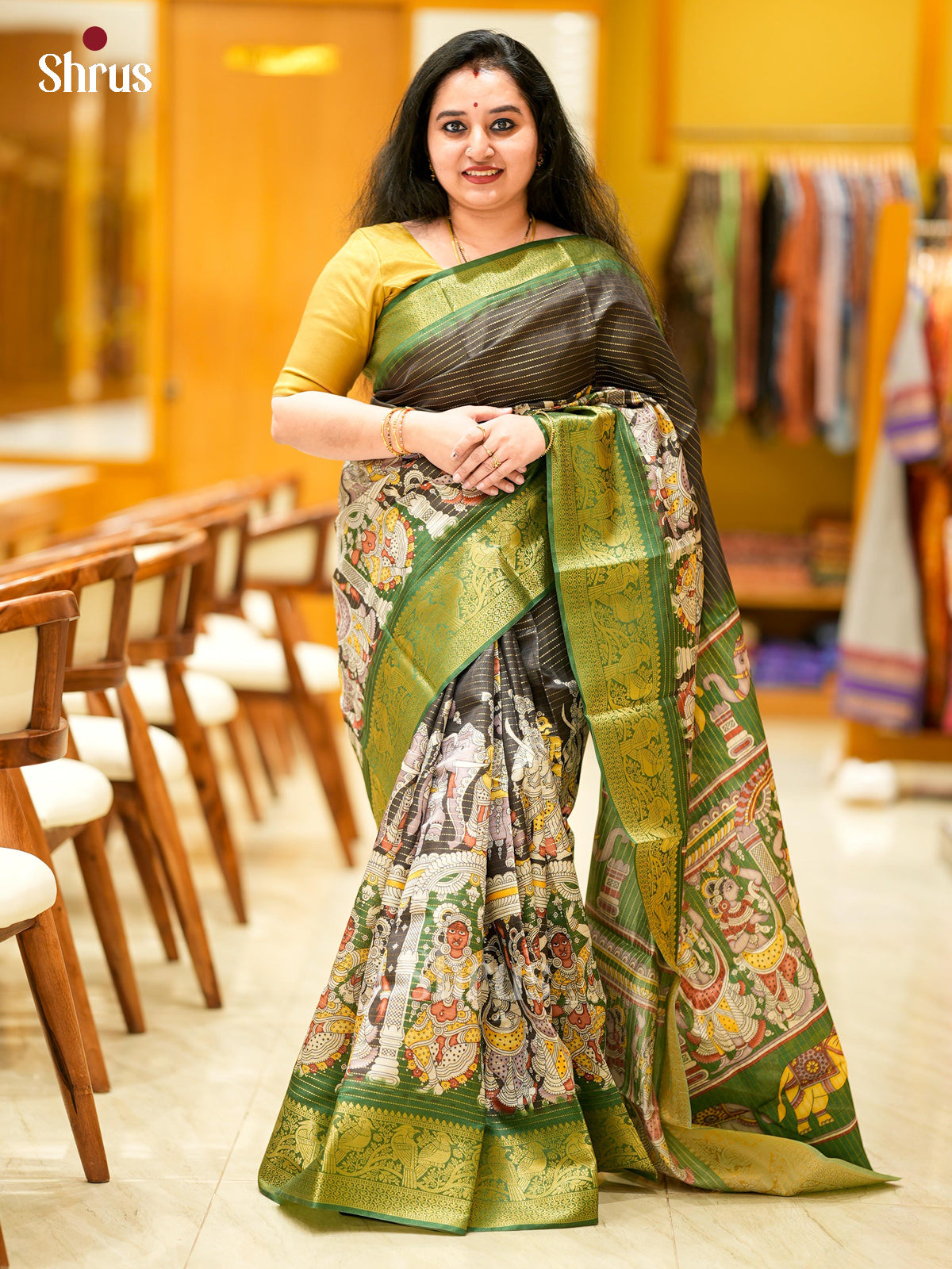 Semi Tussar Saree - ECS09269