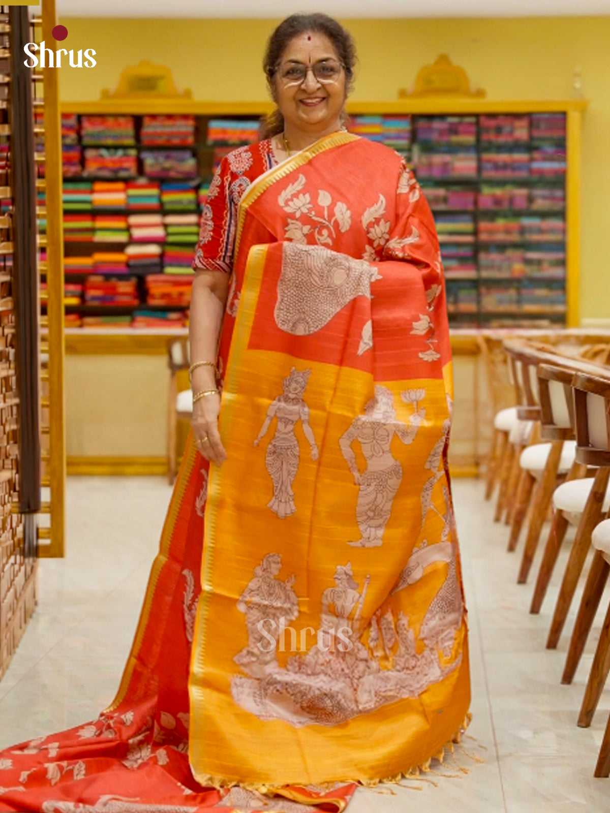 Chennur-Print Saree - EH31100