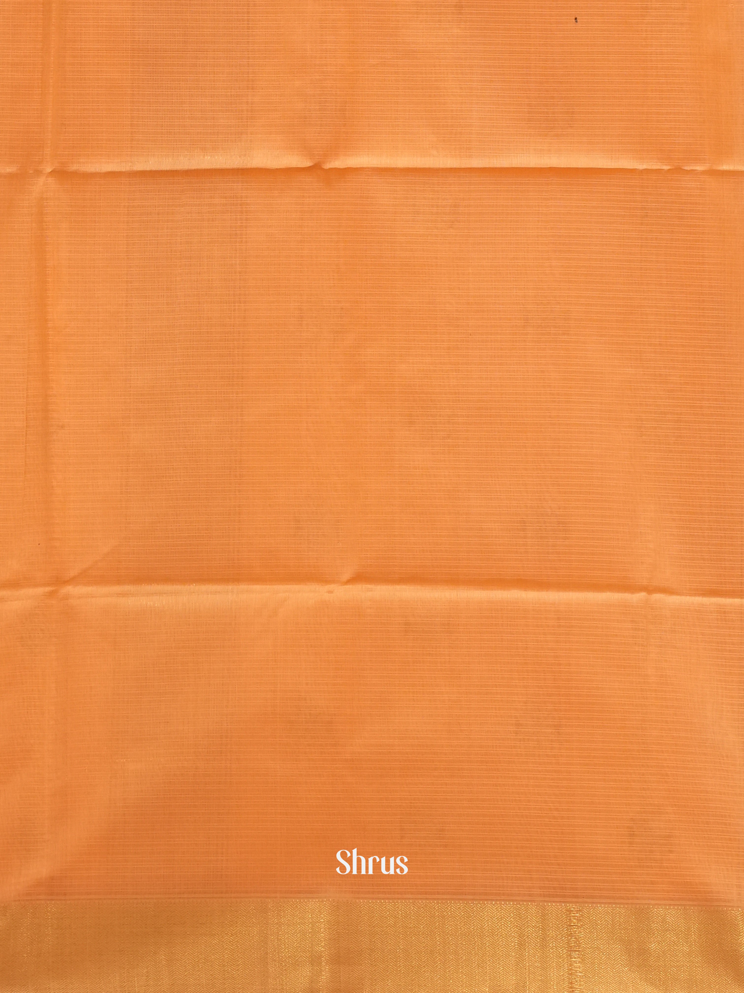 Peach (Single Tone) - Maheswari Silk Cotton Saree - Shop on ShrusEternity.com