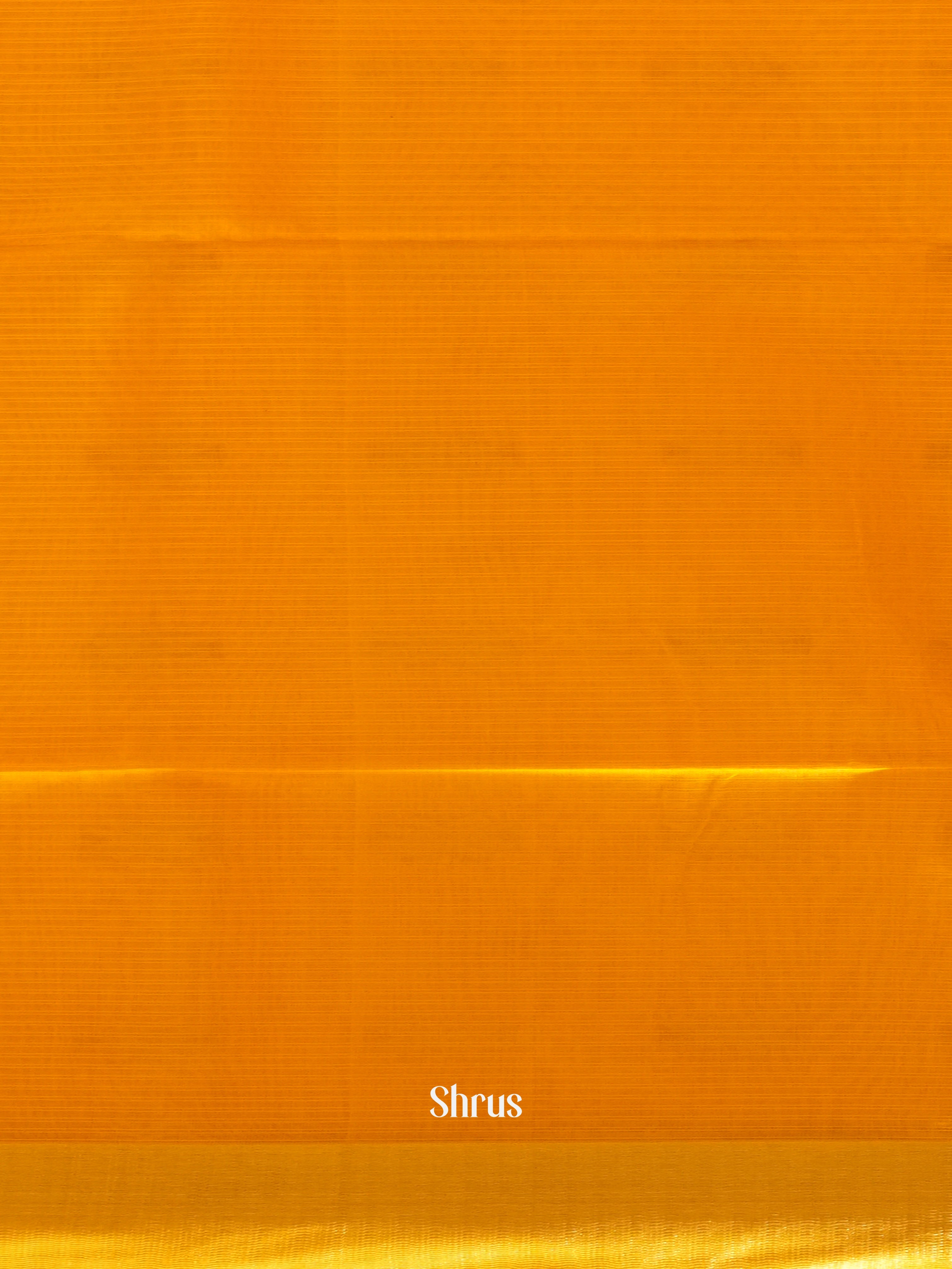 Yellow(Single Tone) - Maheshwari Silk Cotton Saree - Shop on ShrusEternity.com