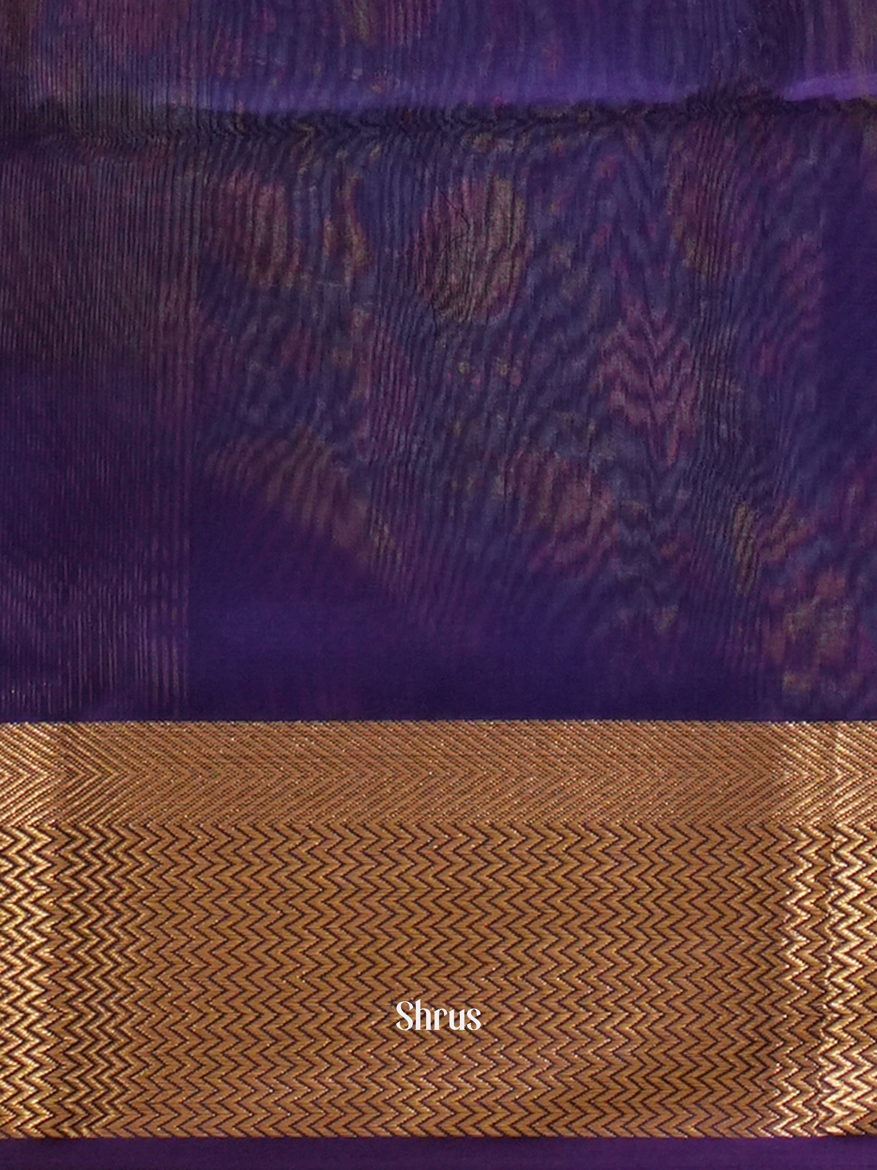 Peacock Green & Violet - Maheshwari Silk Cotton Saree - Shop on ShrusEternity.com