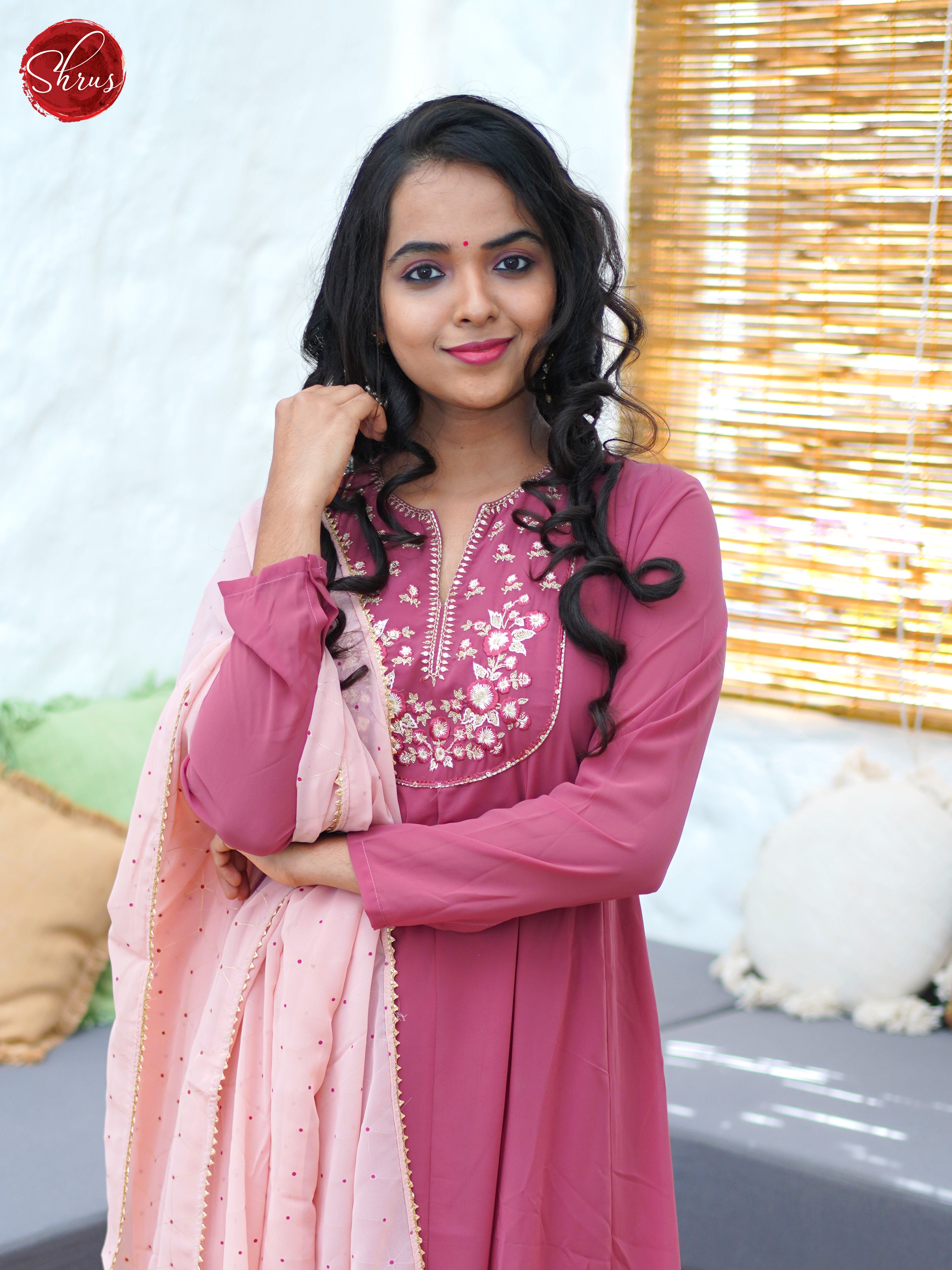 Brick Red - Embroidered 3pc Readymade Salwar - Shop on ShrusEternity.com