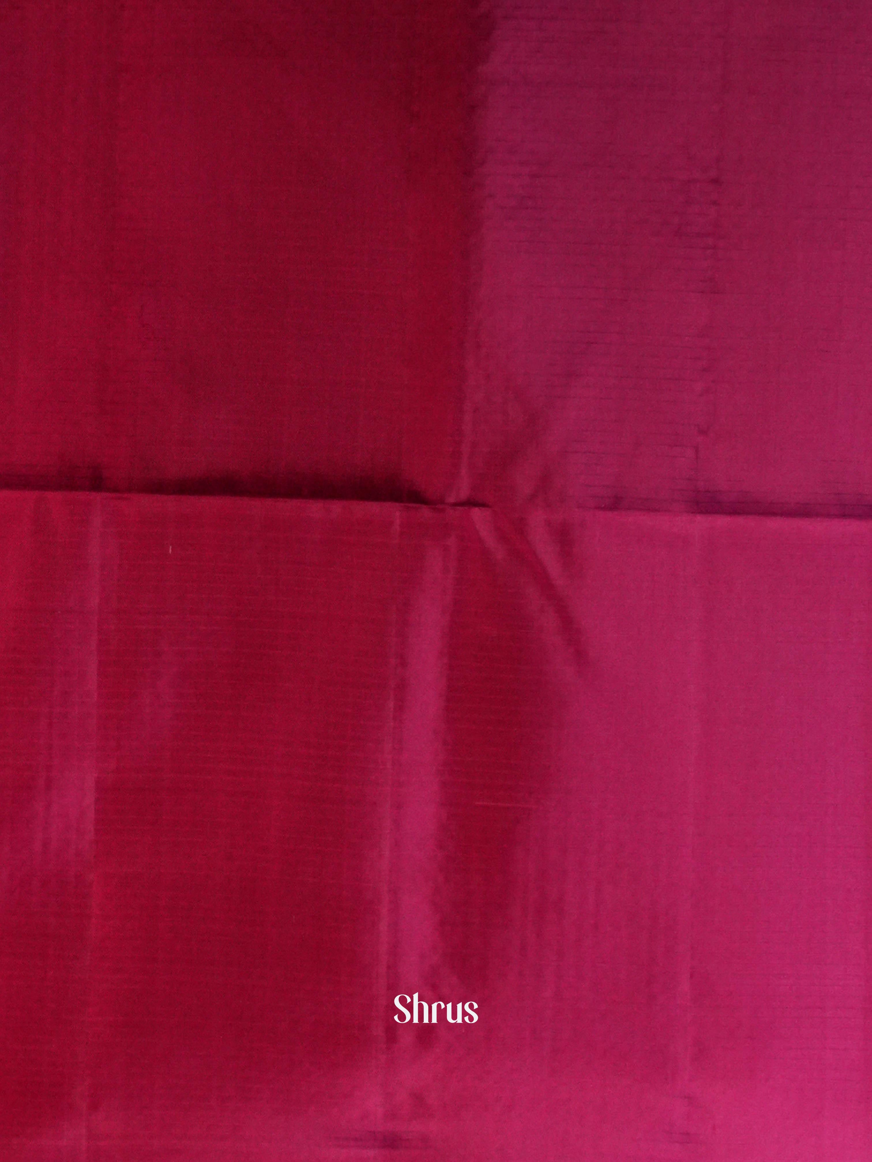 Green & Maroon - Soft Silk Saree - Shop on ShrusEternity.com