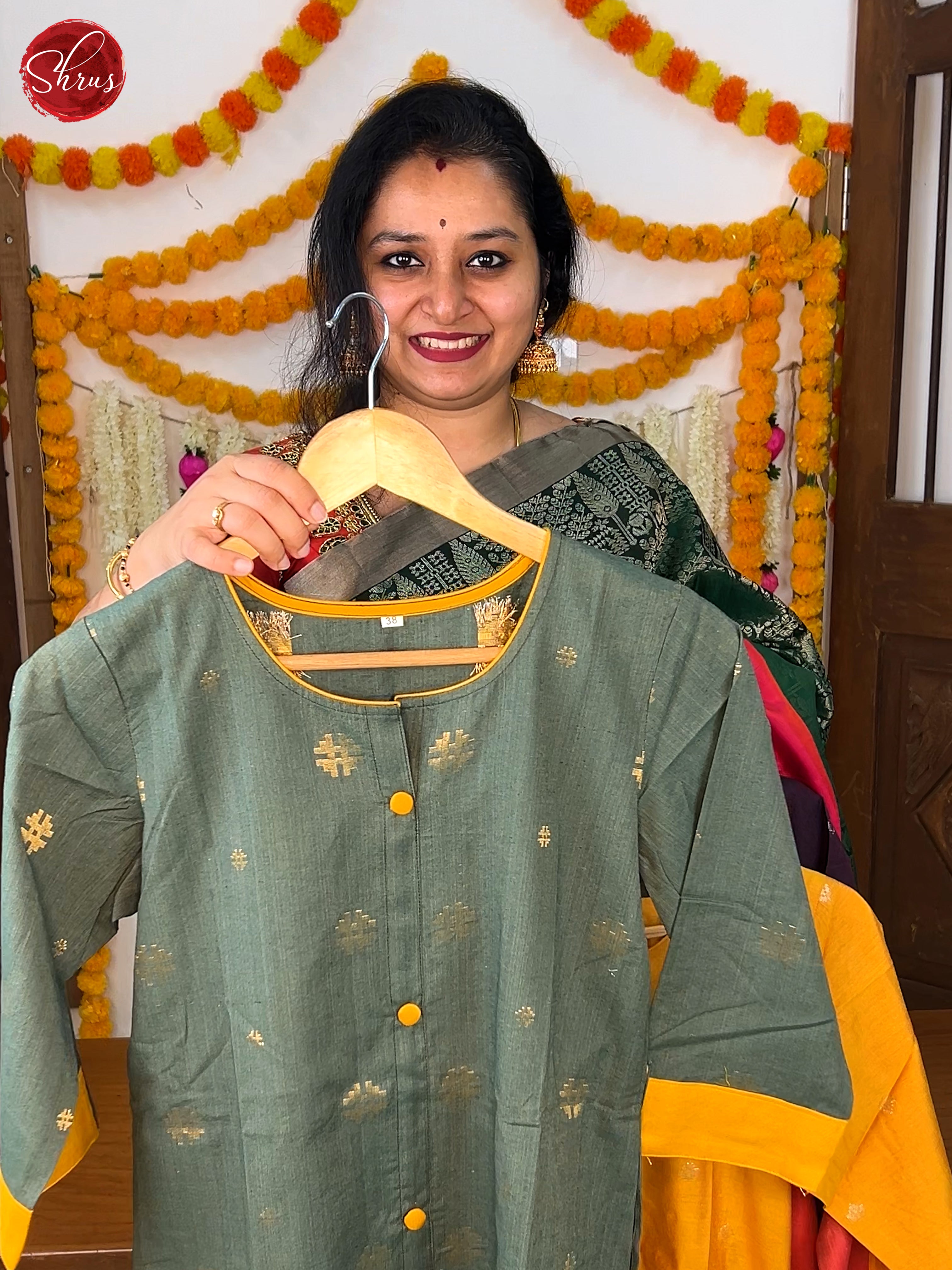 Grey - Readymade kurti - Shop on ShrusEternity.com