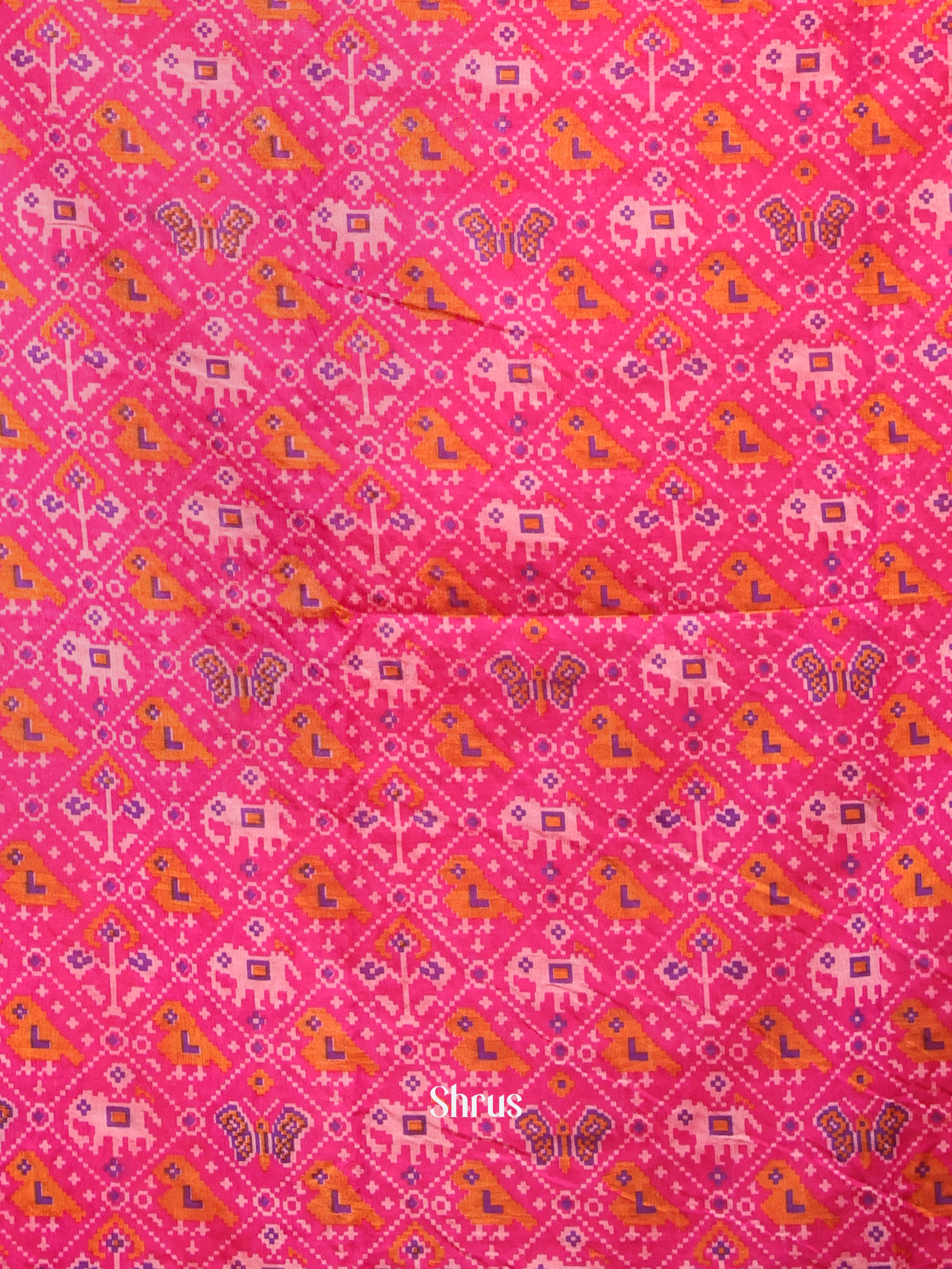 Pink & Purple - semi patola salwar - Shop on Shrus.com