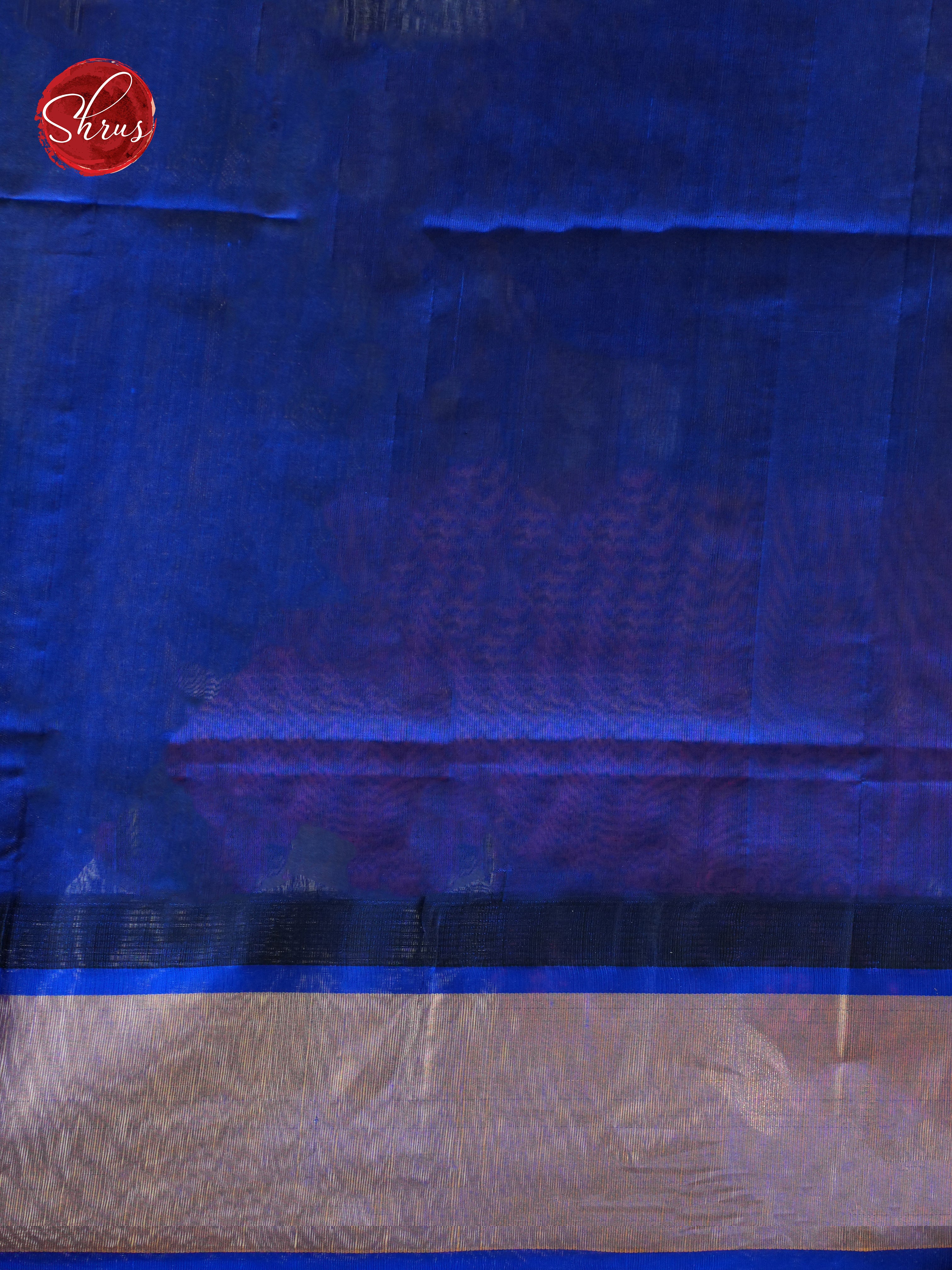 Grey & Blue - Silk Cotton Saree - Shop on ShrusEternity.com