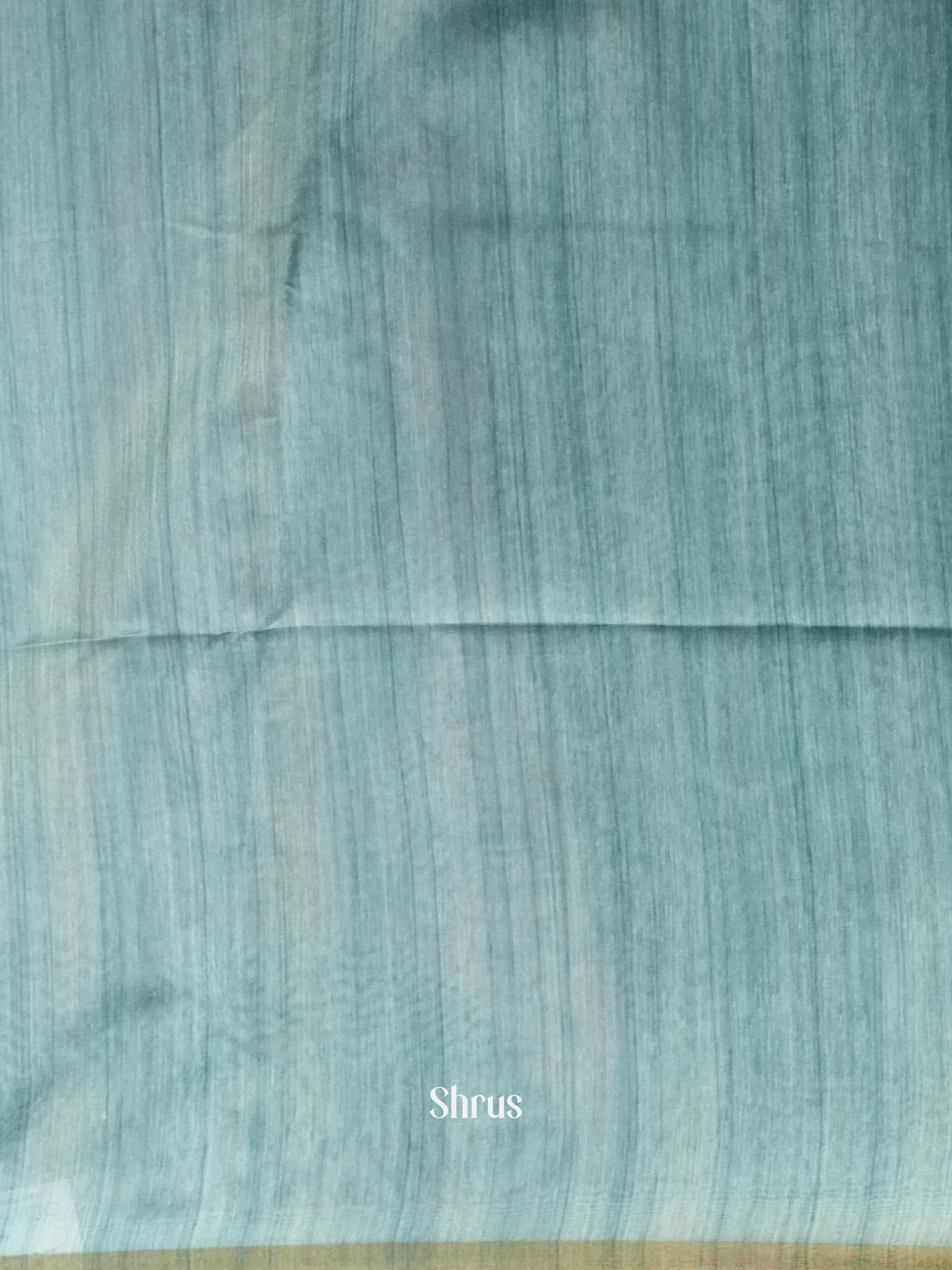 Green & Grey- Champa Semi Tussar Saree - Shop on Shrus.com