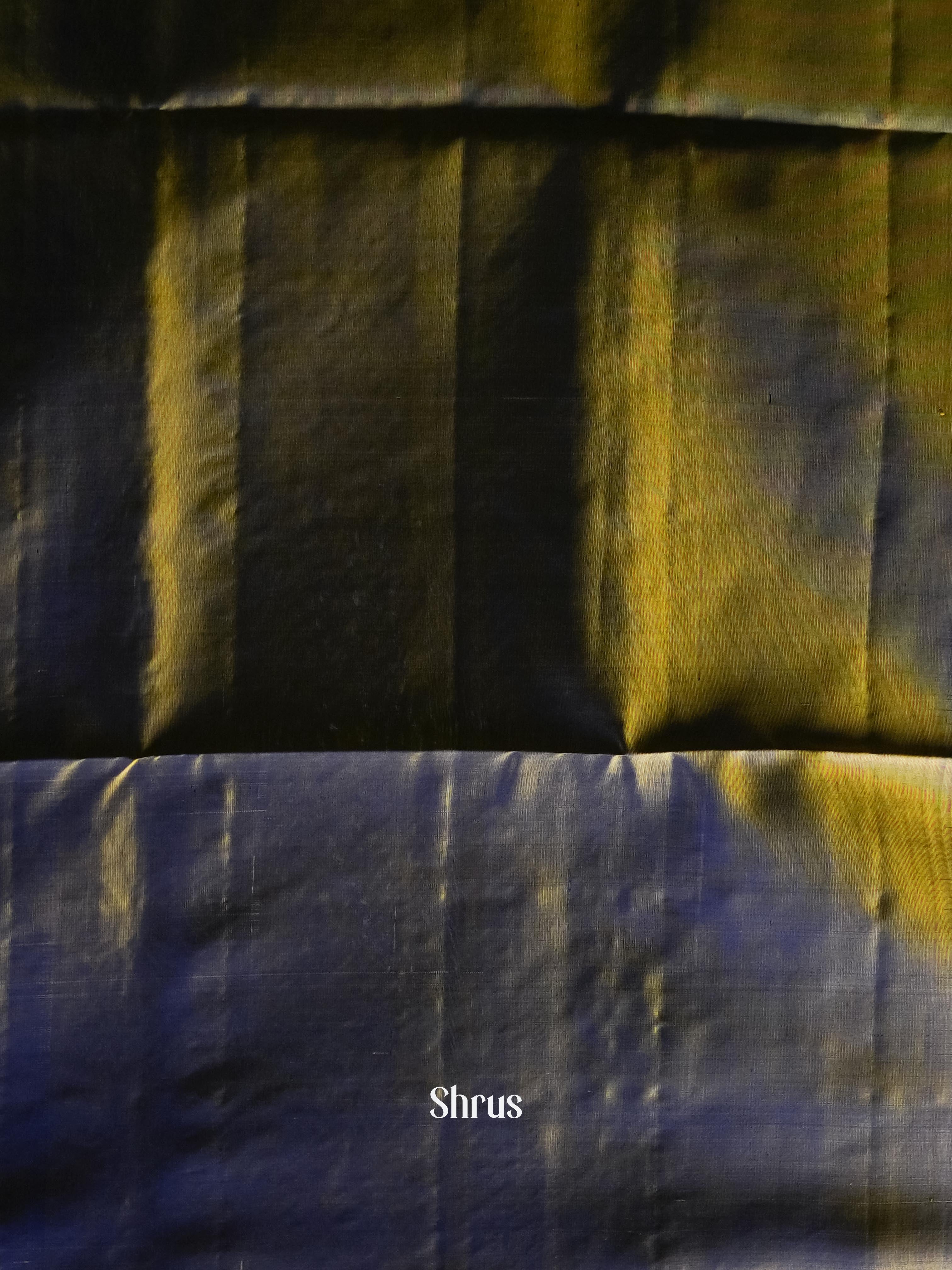 Royal Blue & Fenugreek Gold - Soft Silk Saree - Shop on ShrusEternity.com