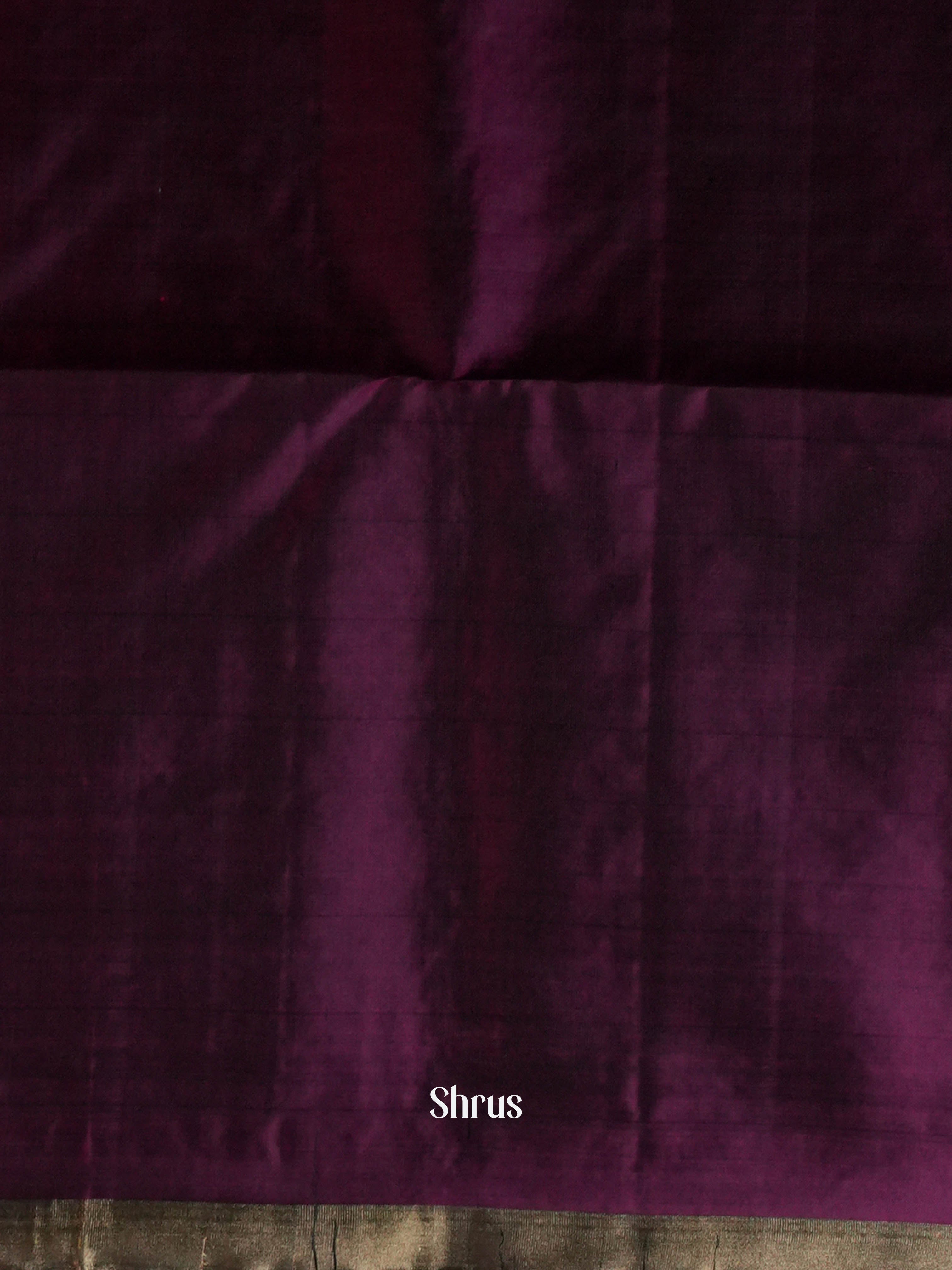 Green & Purple - Soft Silk Saree - Shop on ShrusEternity.com