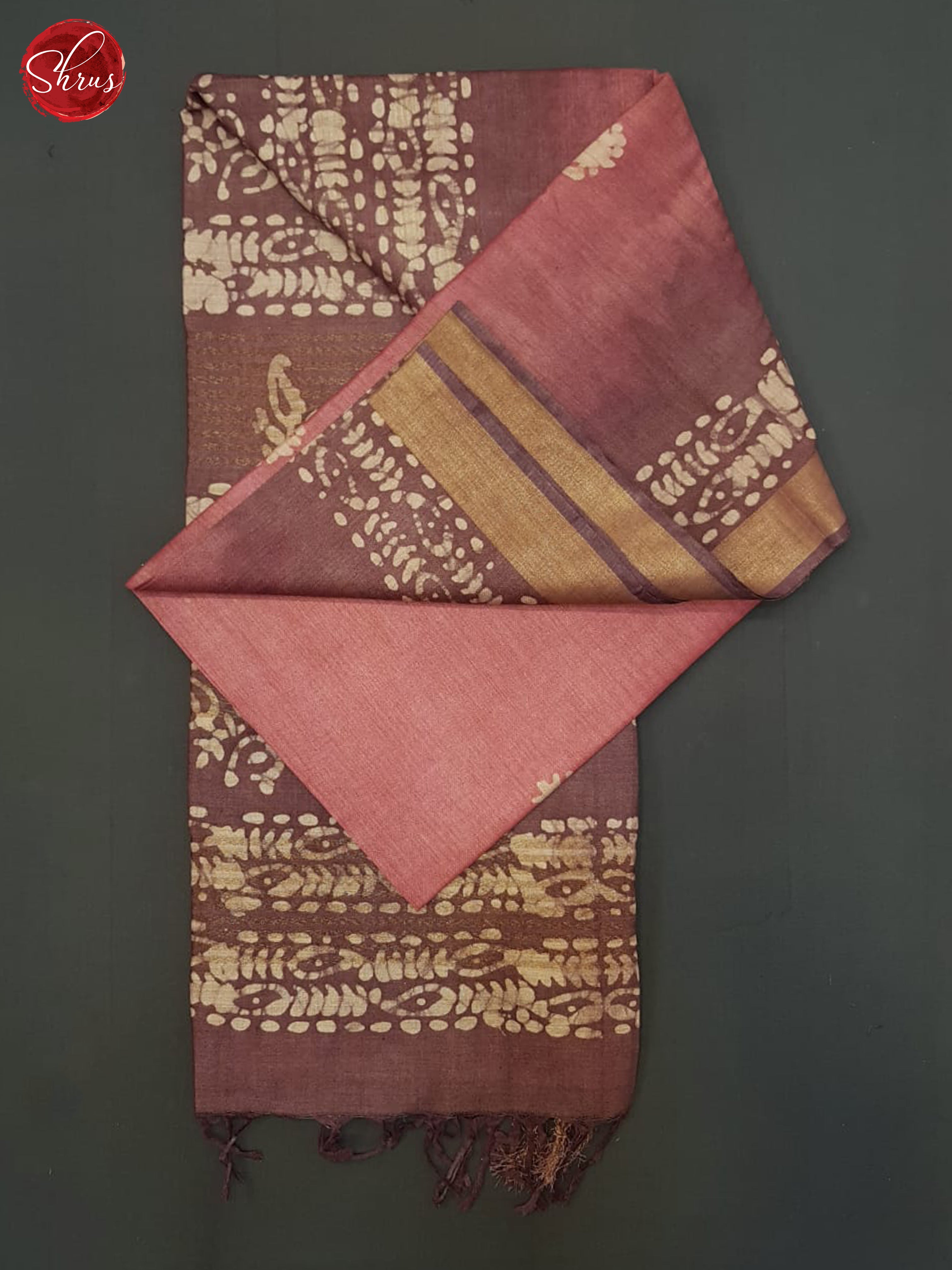 Pink And Dusty Wine- Bhatik Saree - Shop on ShrusEternity.com
