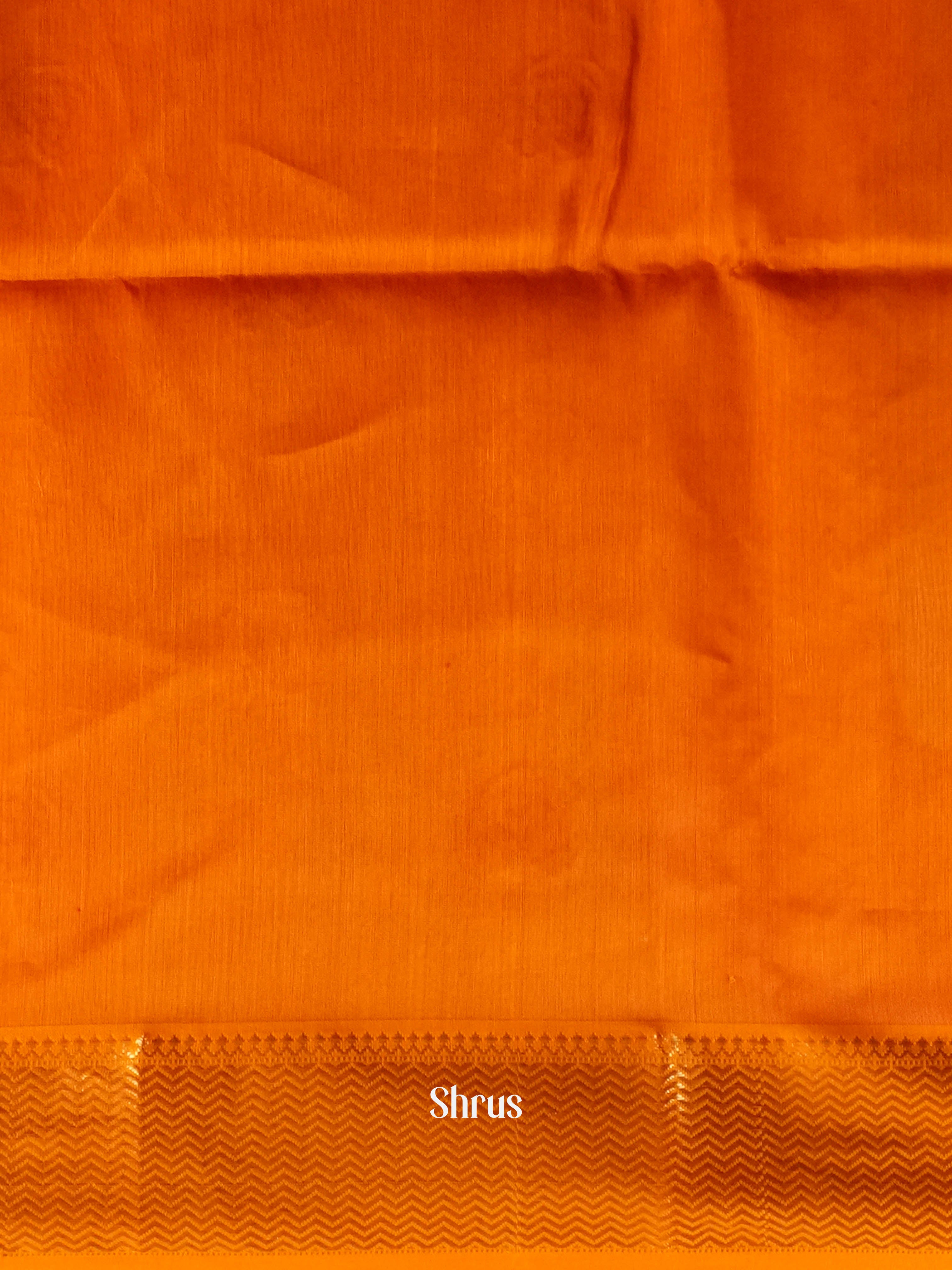 Pink Orange Maheshwari silkcotton Saree - Shop on ShrusEternity.com