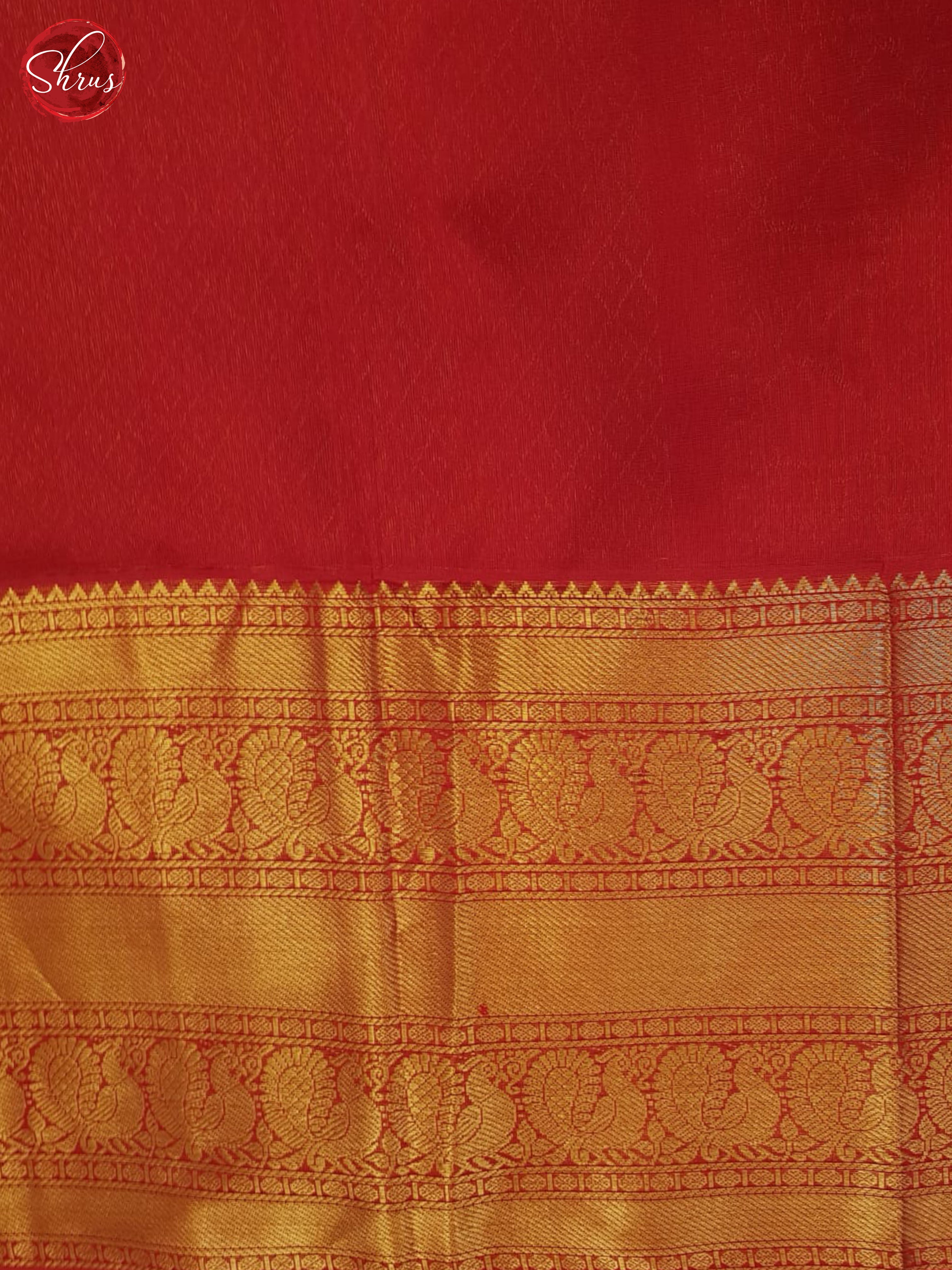 Green and red - Silk Cotton Saree - Shop on ShrusEternity.com
