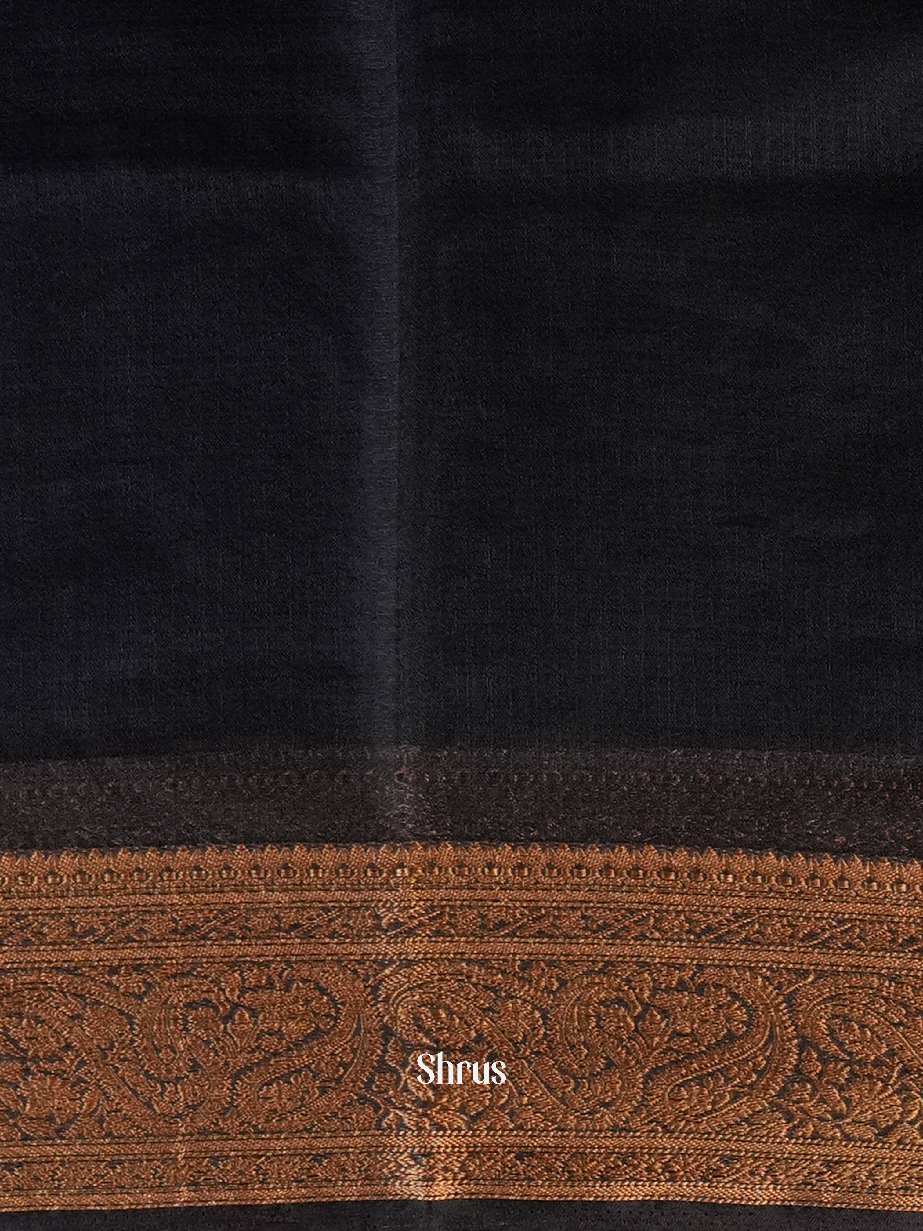 Black - Semi Georgette Saree - Shop on Shrus.com