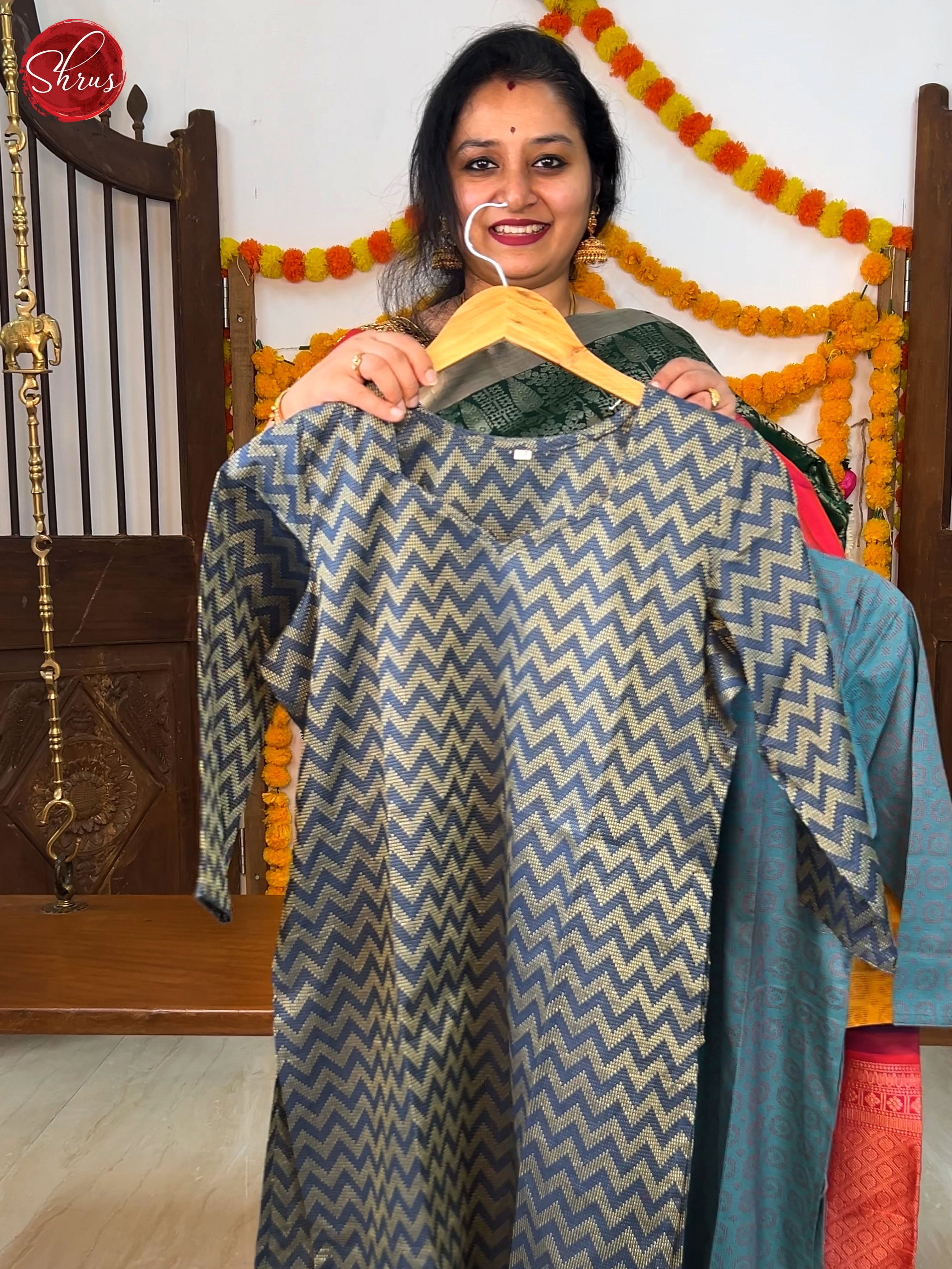 Blue- Readymade Suits - Shop on ShrusEternity.com