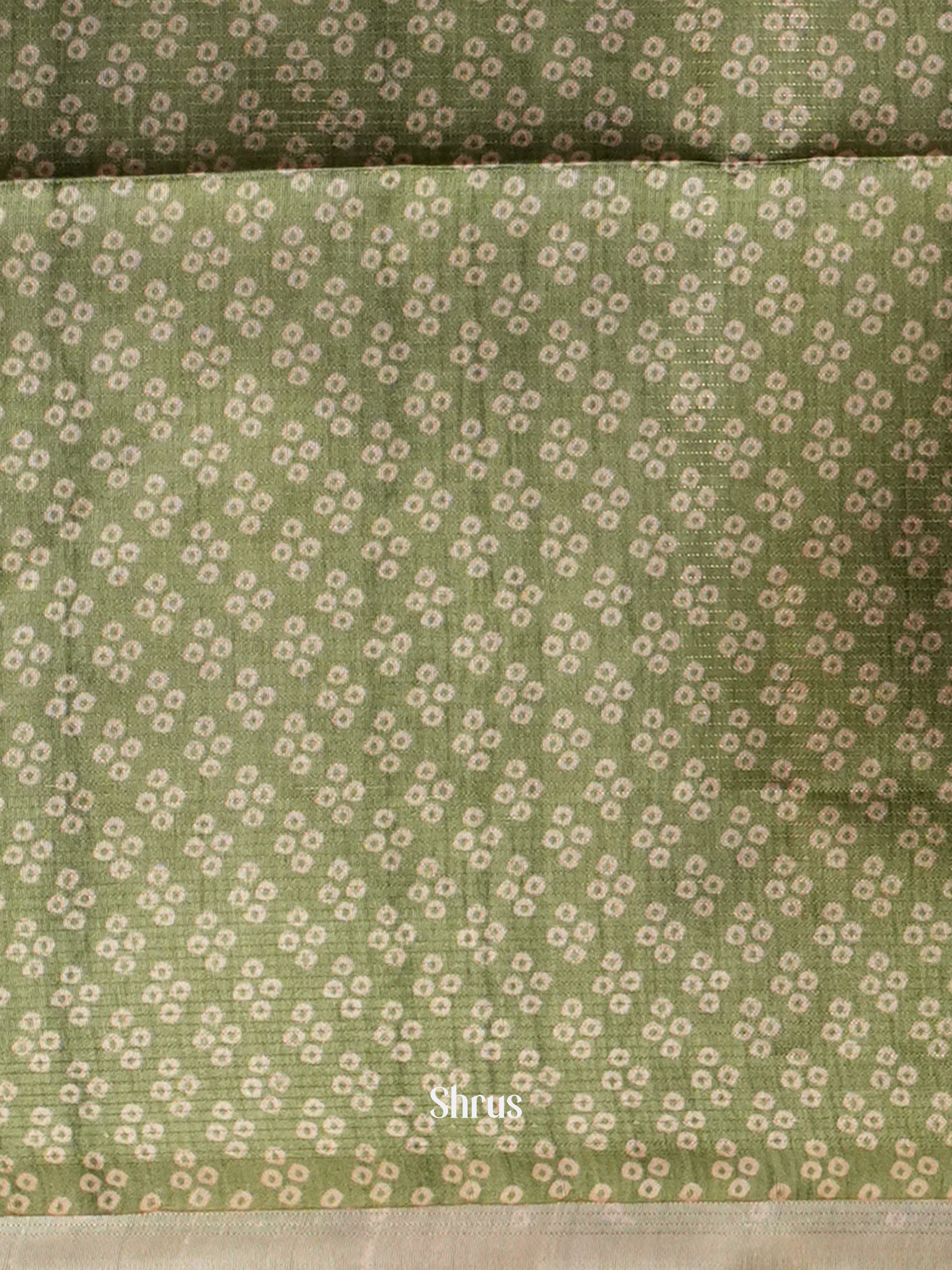 Purple & Green - Champa semi tussar - Shop on Shrus.com