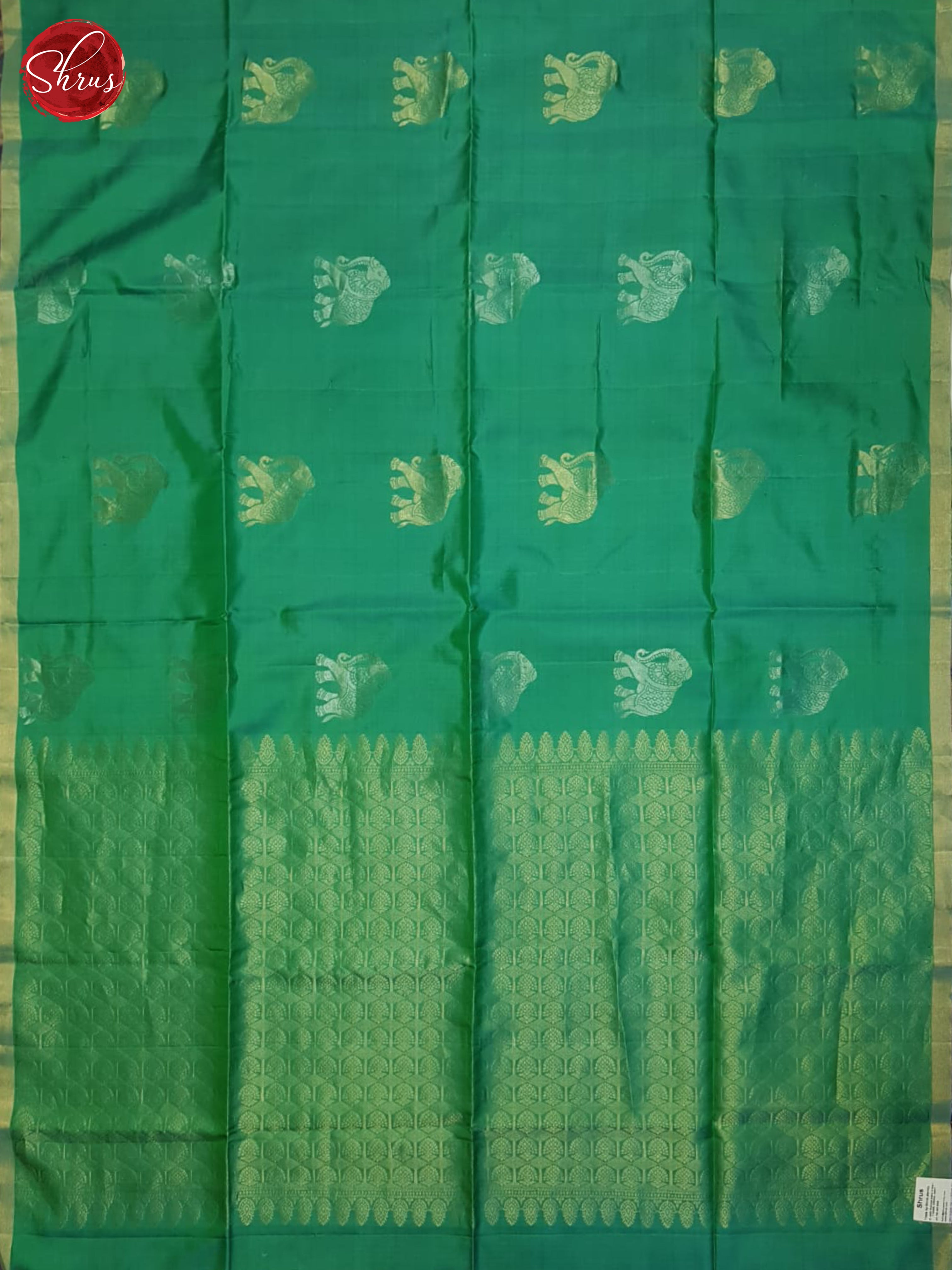 Green And Purple - Soft silk saree - Shop on ShrusEternity.com