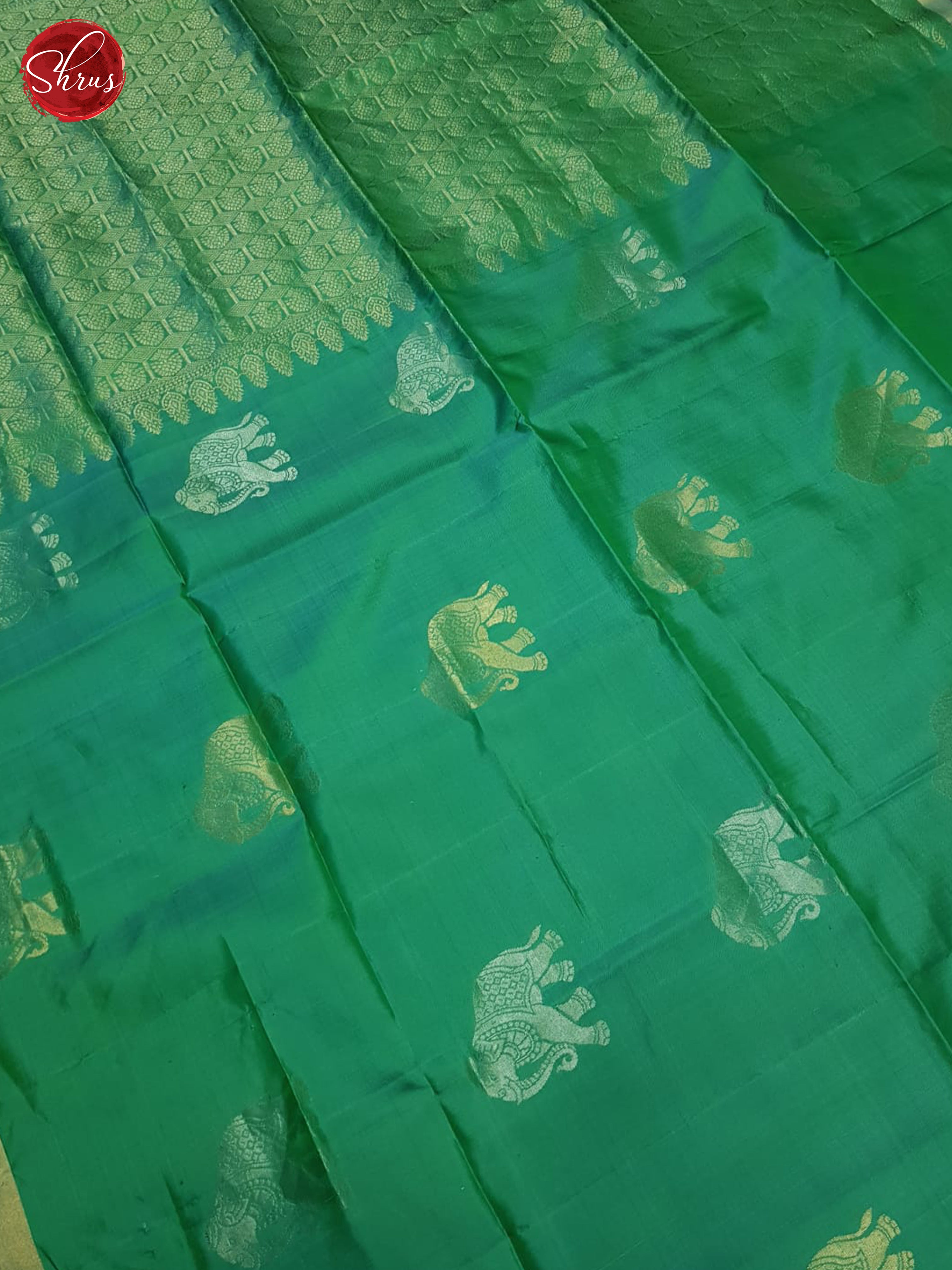 Green And Purple - Soft silk saree - Shop on ShrusEternity.com
