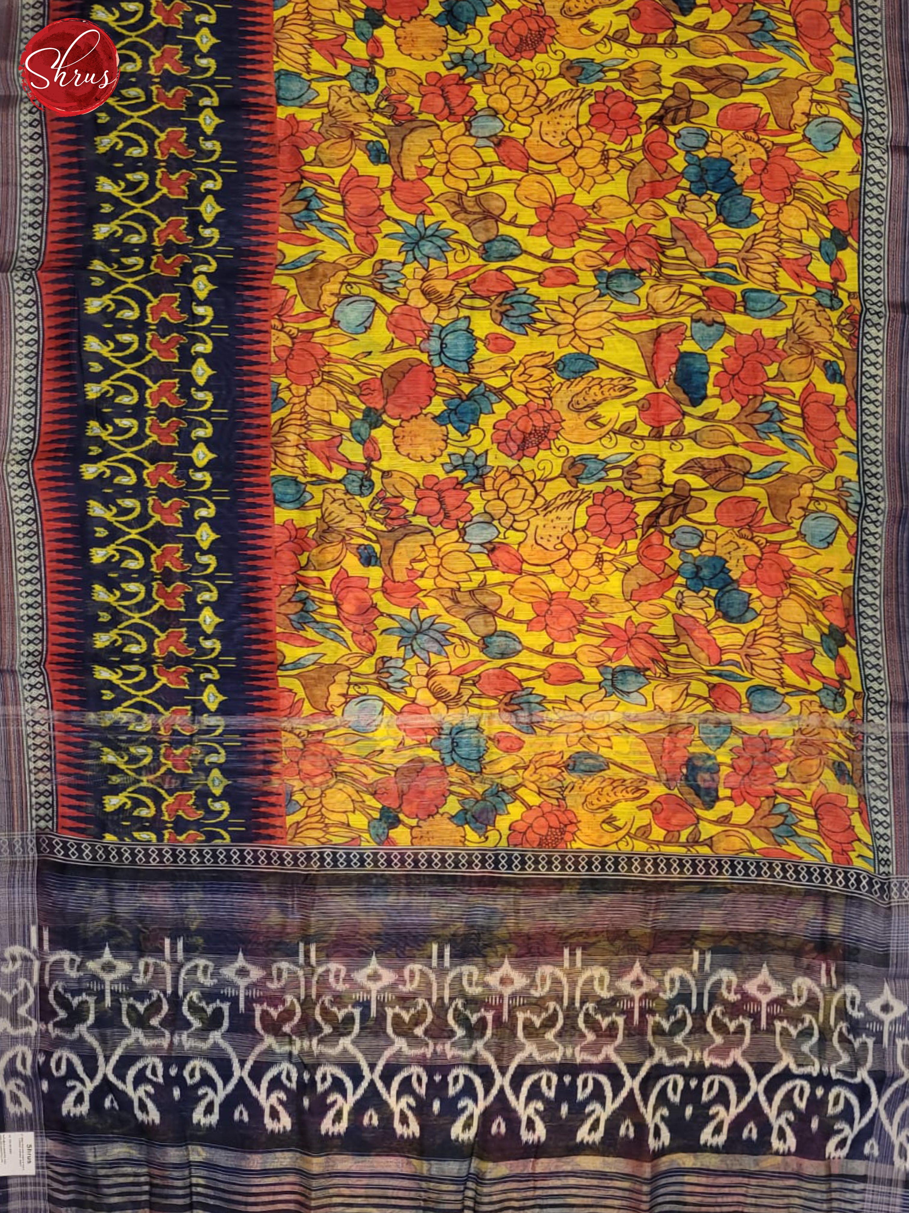 AJS14281 - Art Linen Saree - Shop on ShrusEternity.com