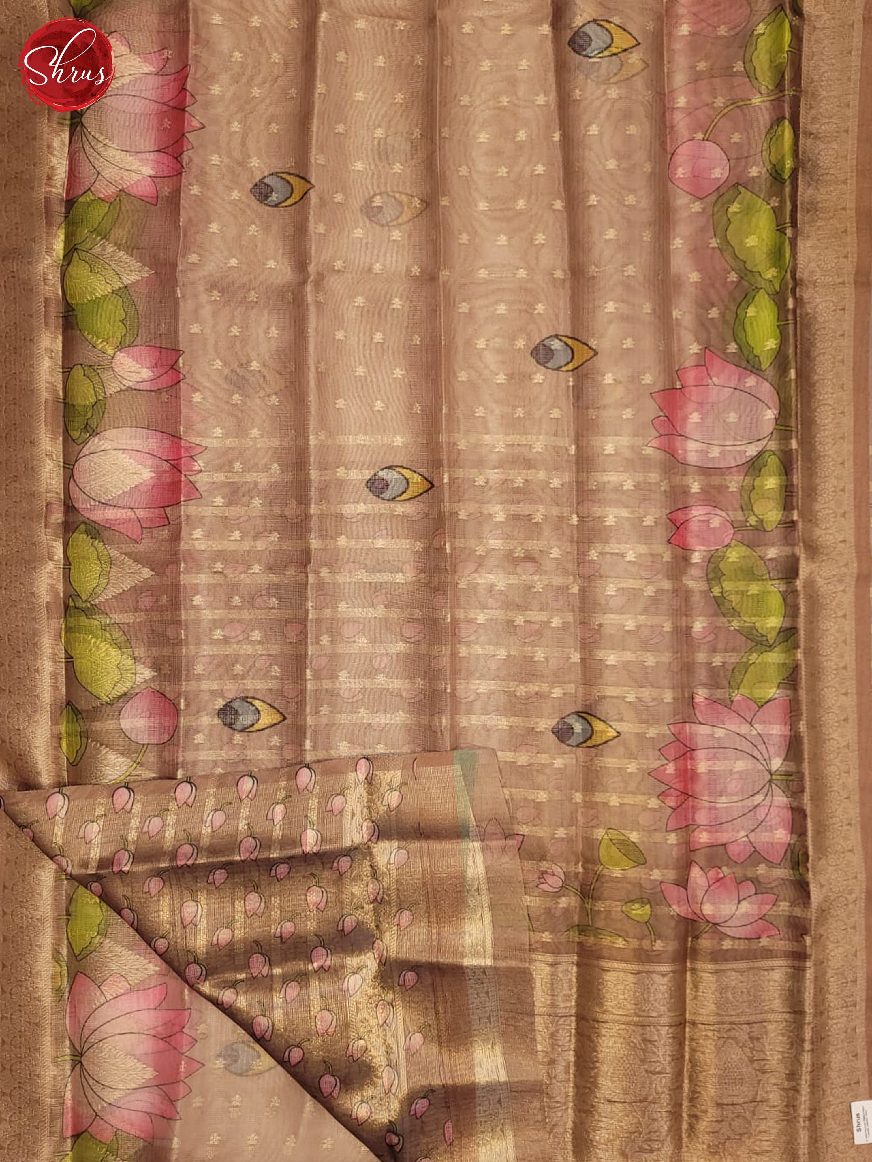 AKS1073 - Tissue banarasi Saree - Shop on ShrusEternity.com
