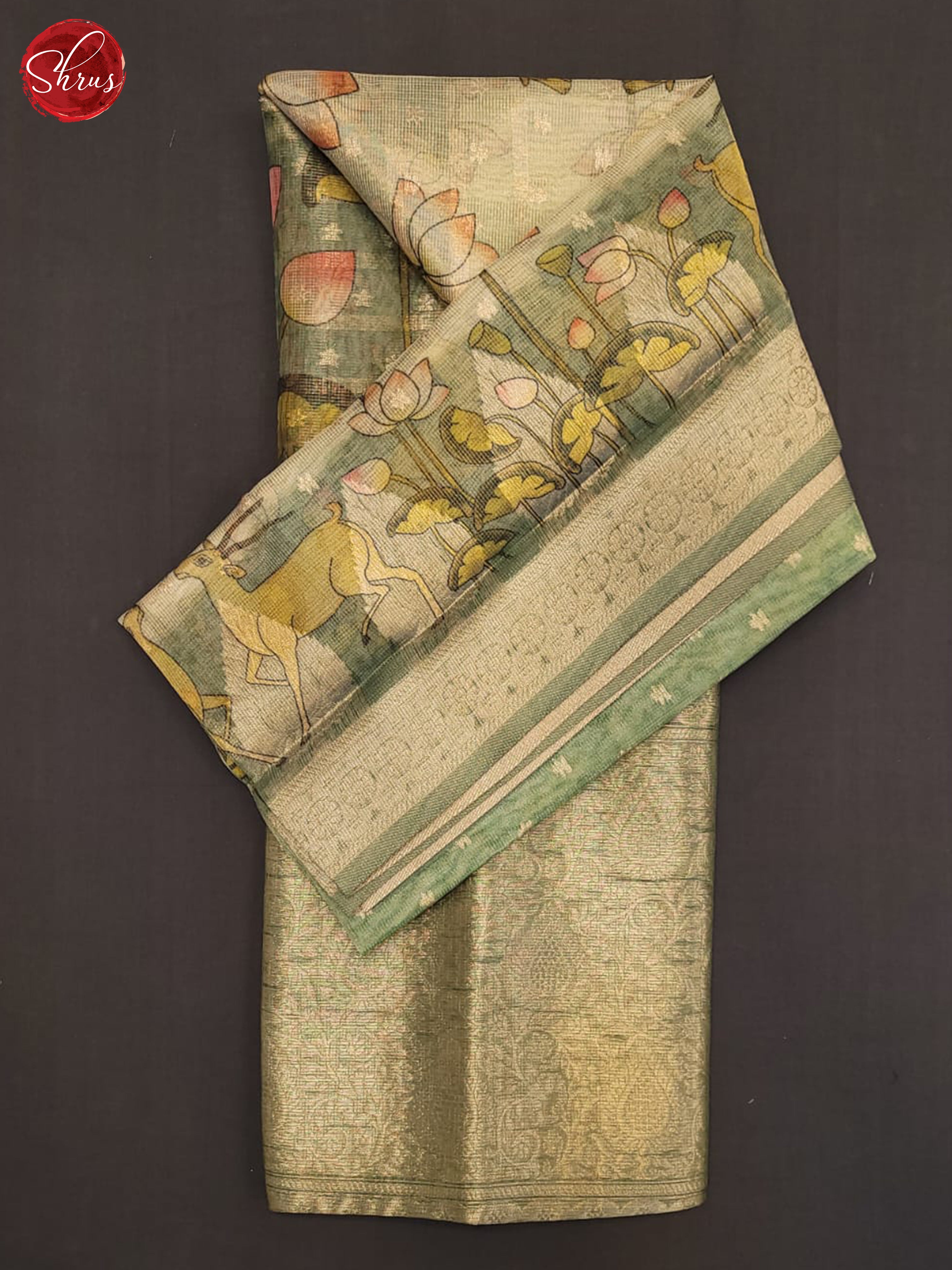 AKS1077 - Tissue banarasi Saree - Shop on ShrusEternity.com