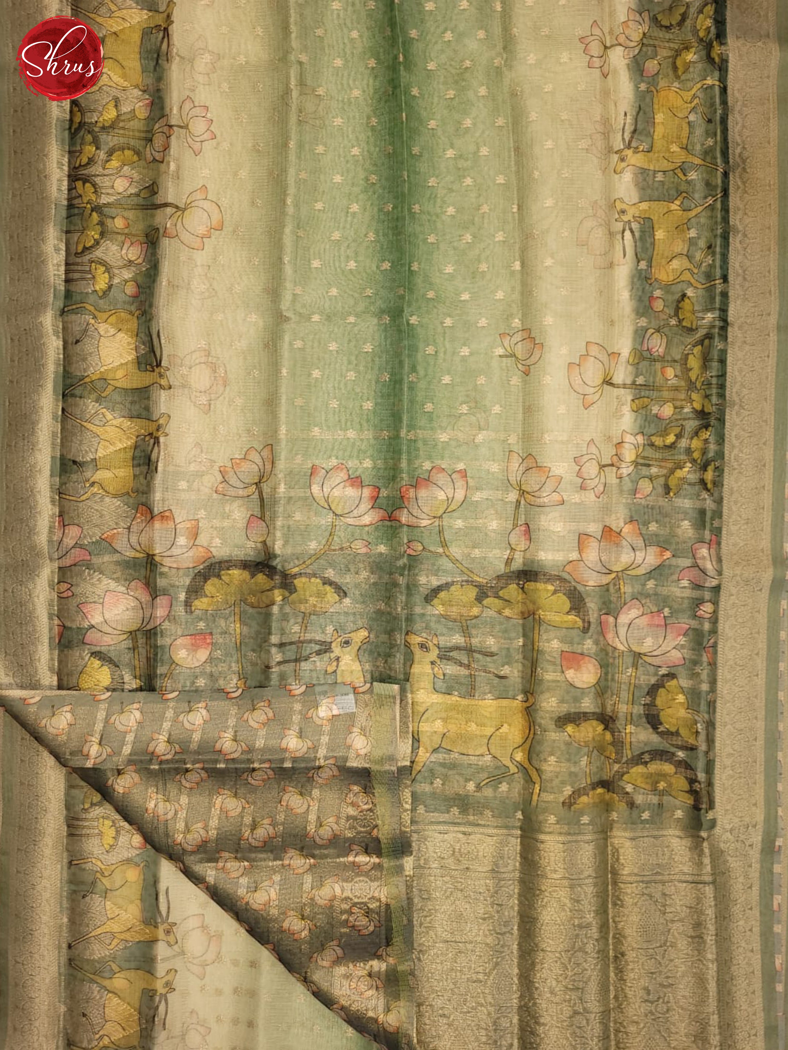 AKS1077 - Tissue banarasi Saree - Shop on ShrusEternity.com