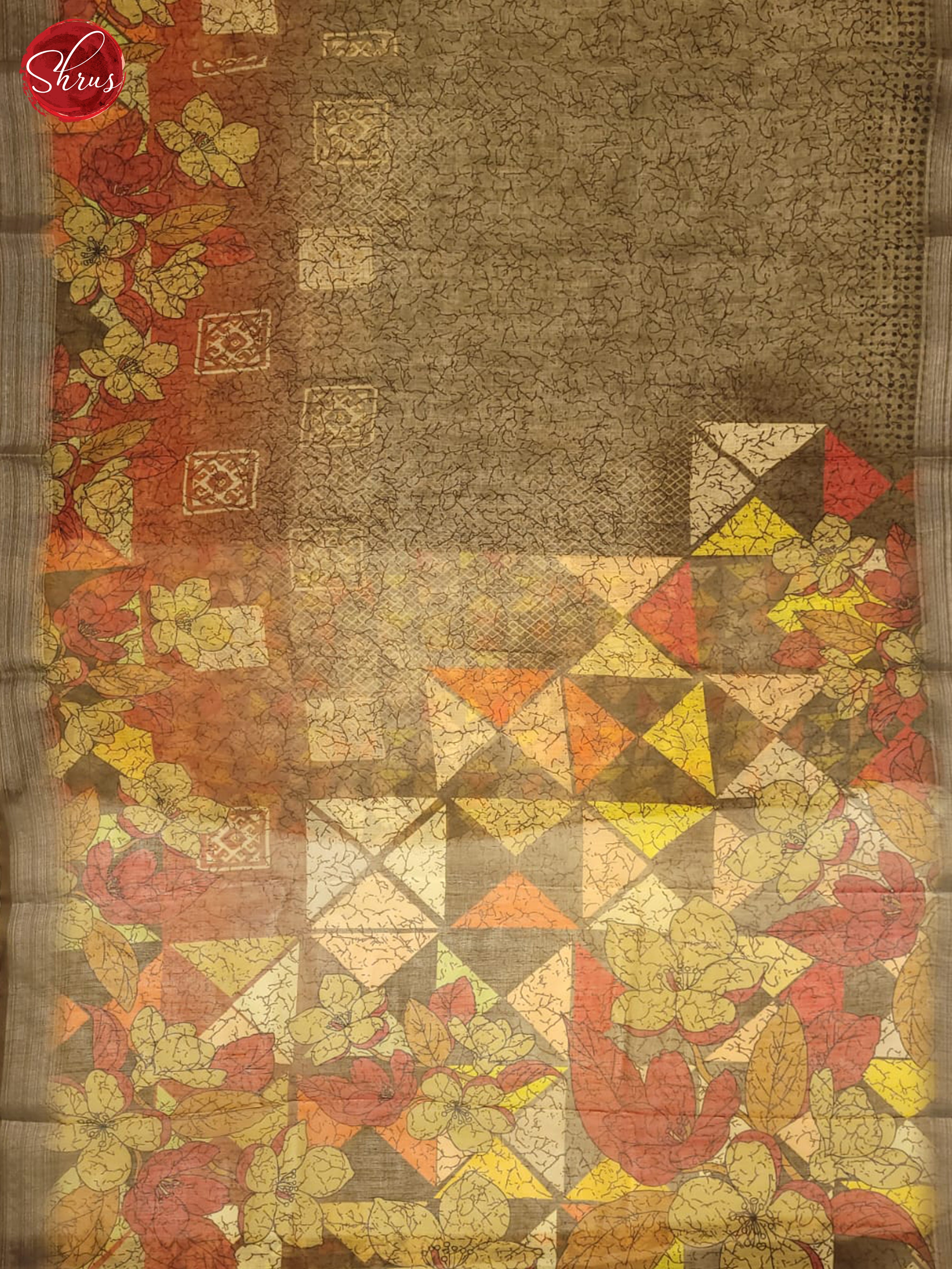 AKS1082 - Art linen Saree - Shop on ShrusEternity.com