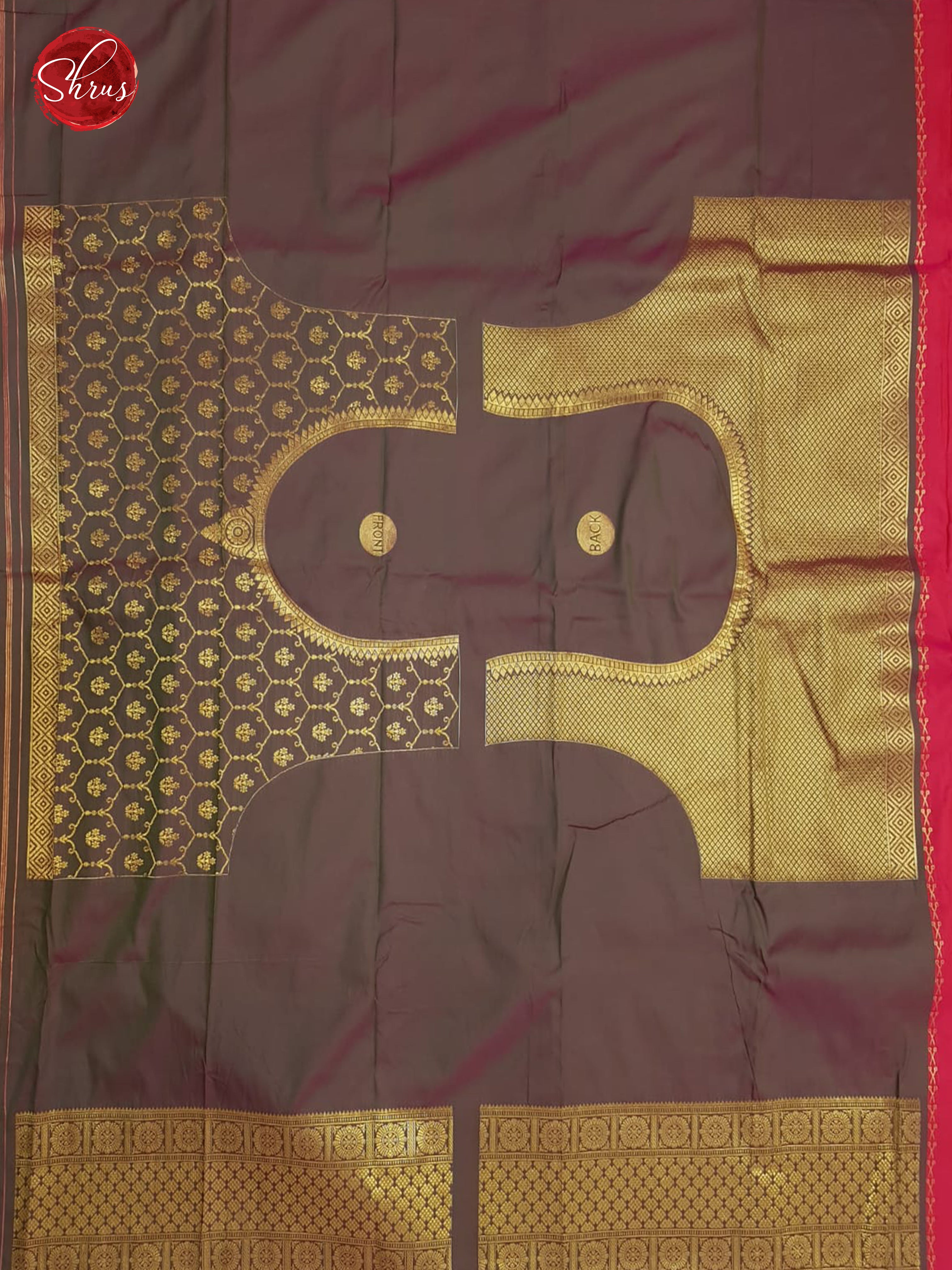 Pink & Green - Semi kanchipuram saree - Shop on ShrusEternity.com