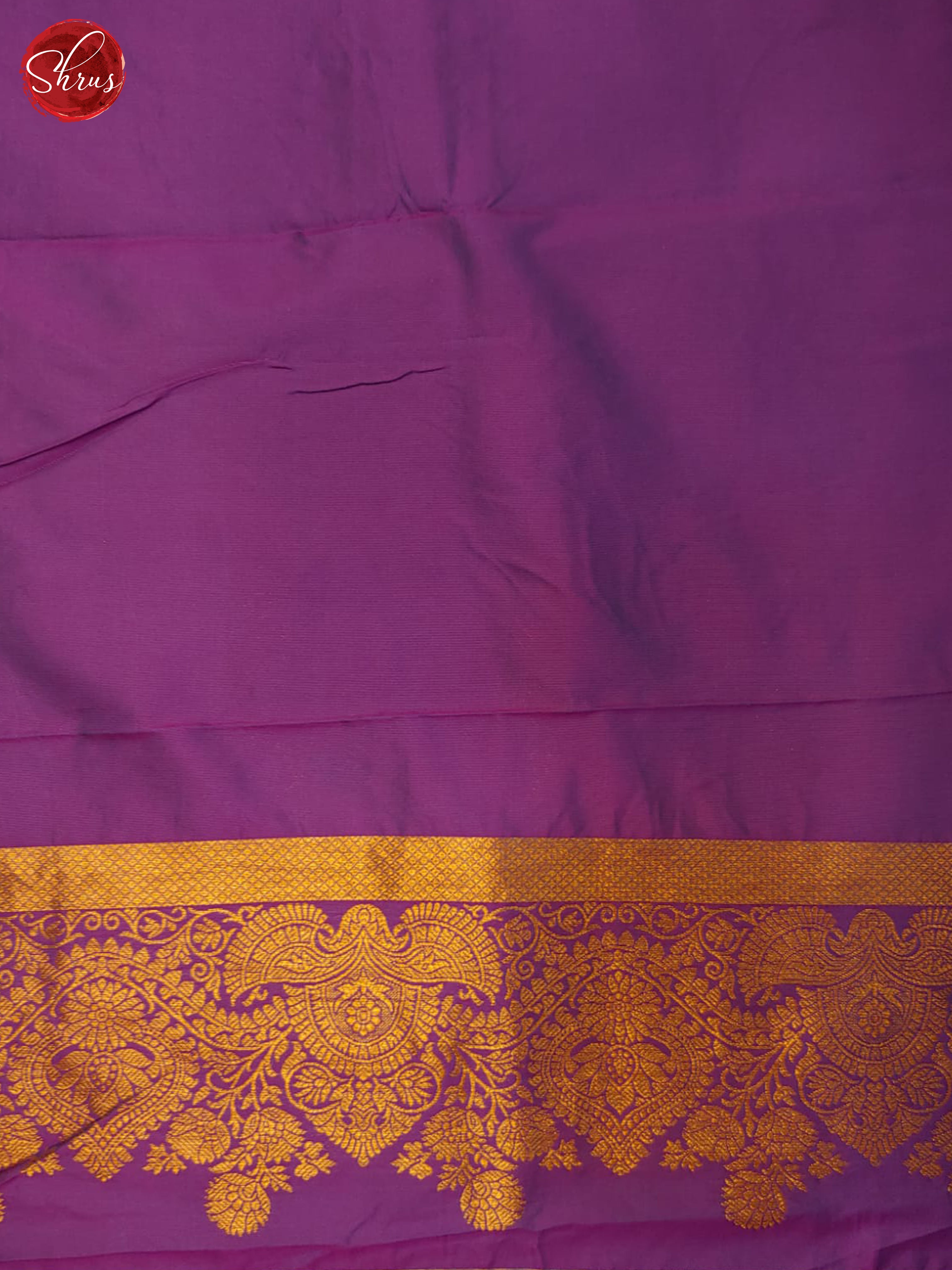 Blue & Purple - Semi kanchipuram saree - Shop on ShrusEternity.com