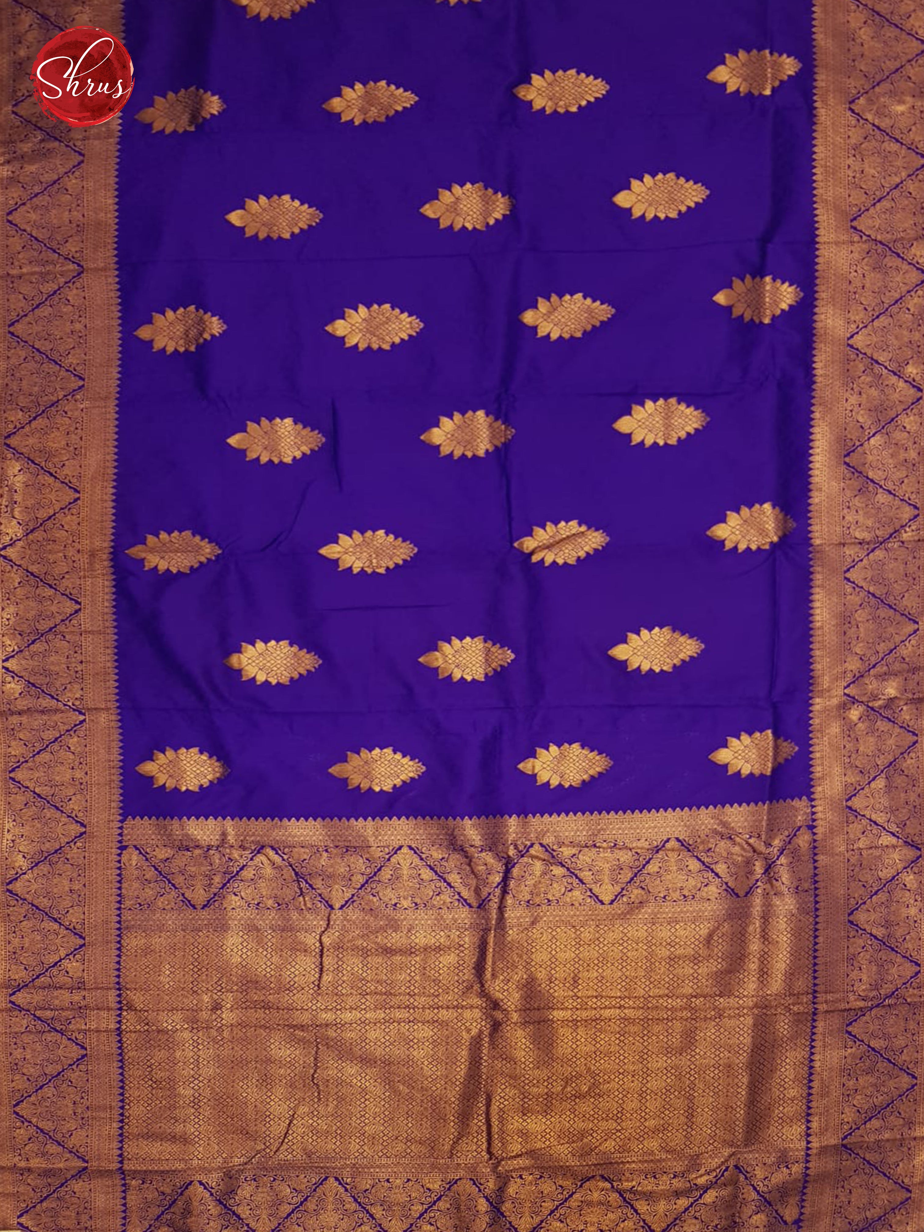Purple(Single Tone) - Semi kanchipuram saree - Shop on ShrusEternity.com
