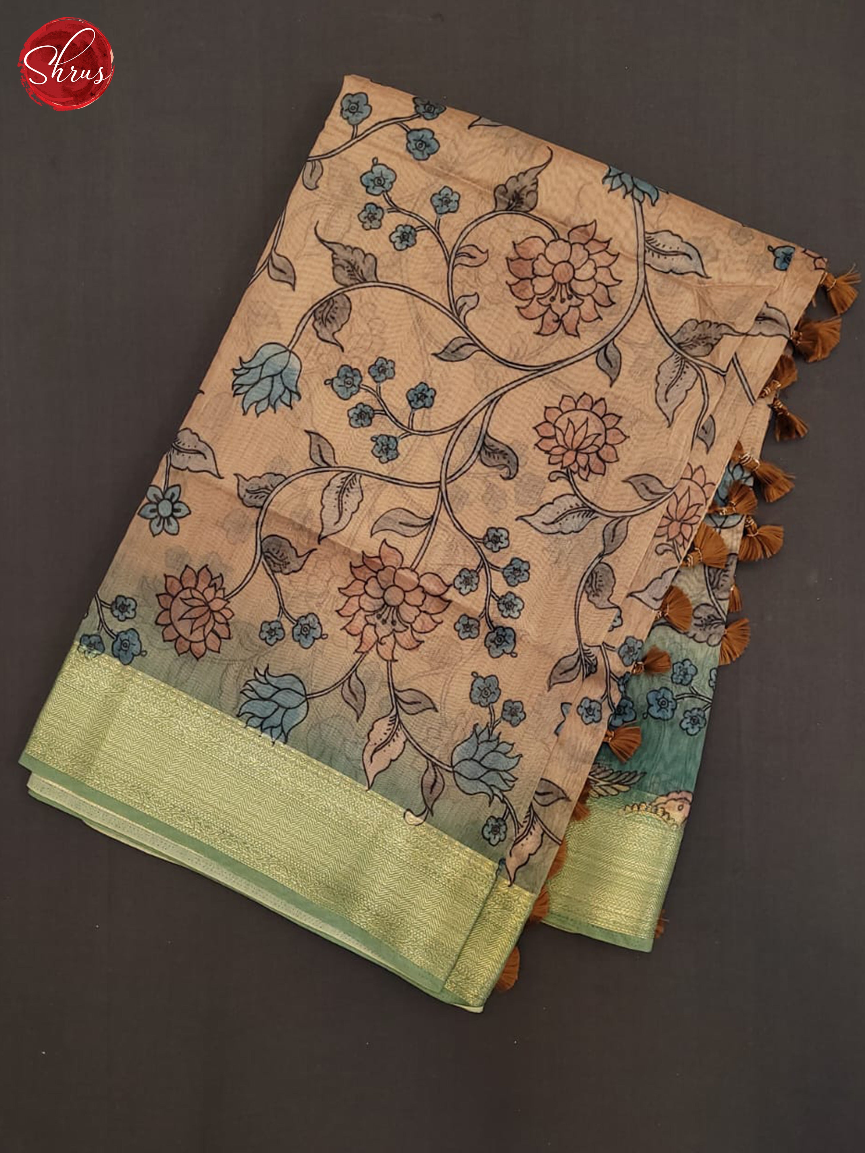 ALS22189 - Semi Chanderi Saree - Shop on ShrusEternity.com