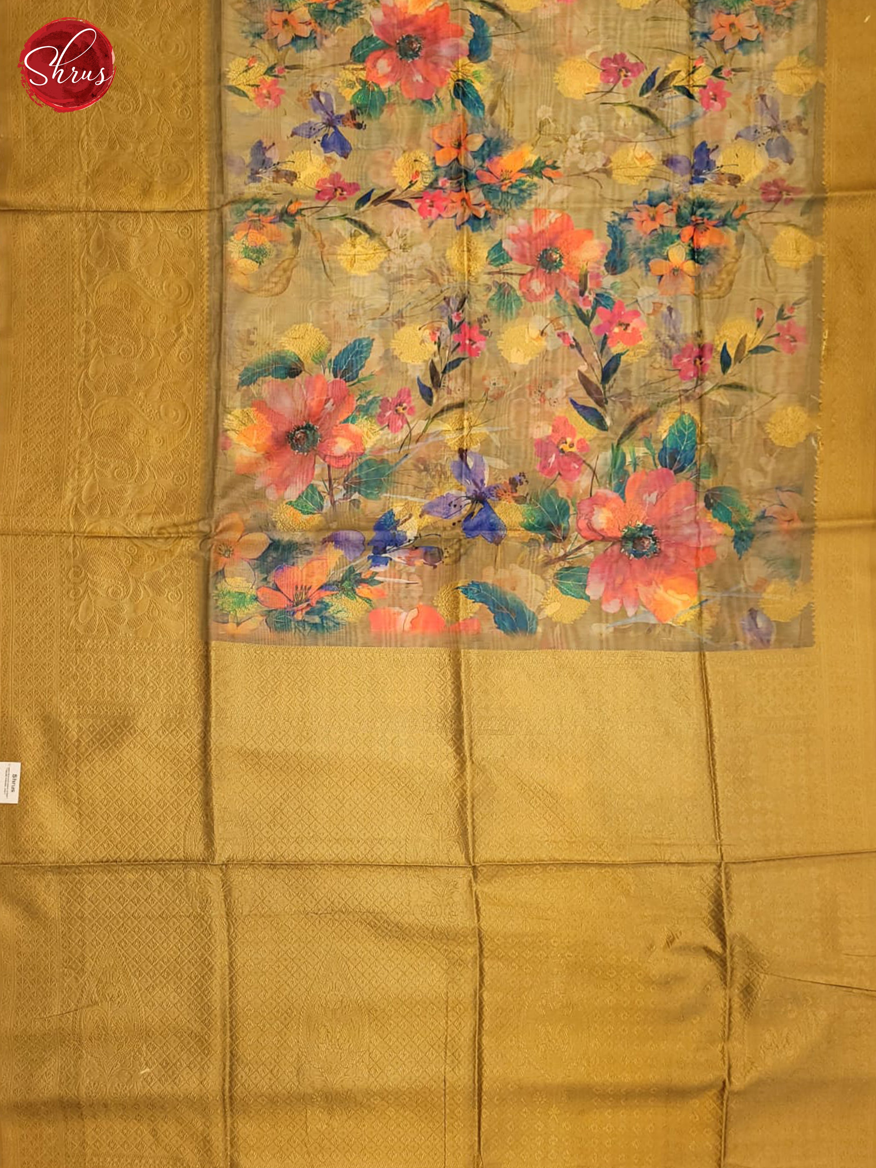 Mehandi Green(single tone) - Semi jute Saree - Shop on ShrusEternity.com