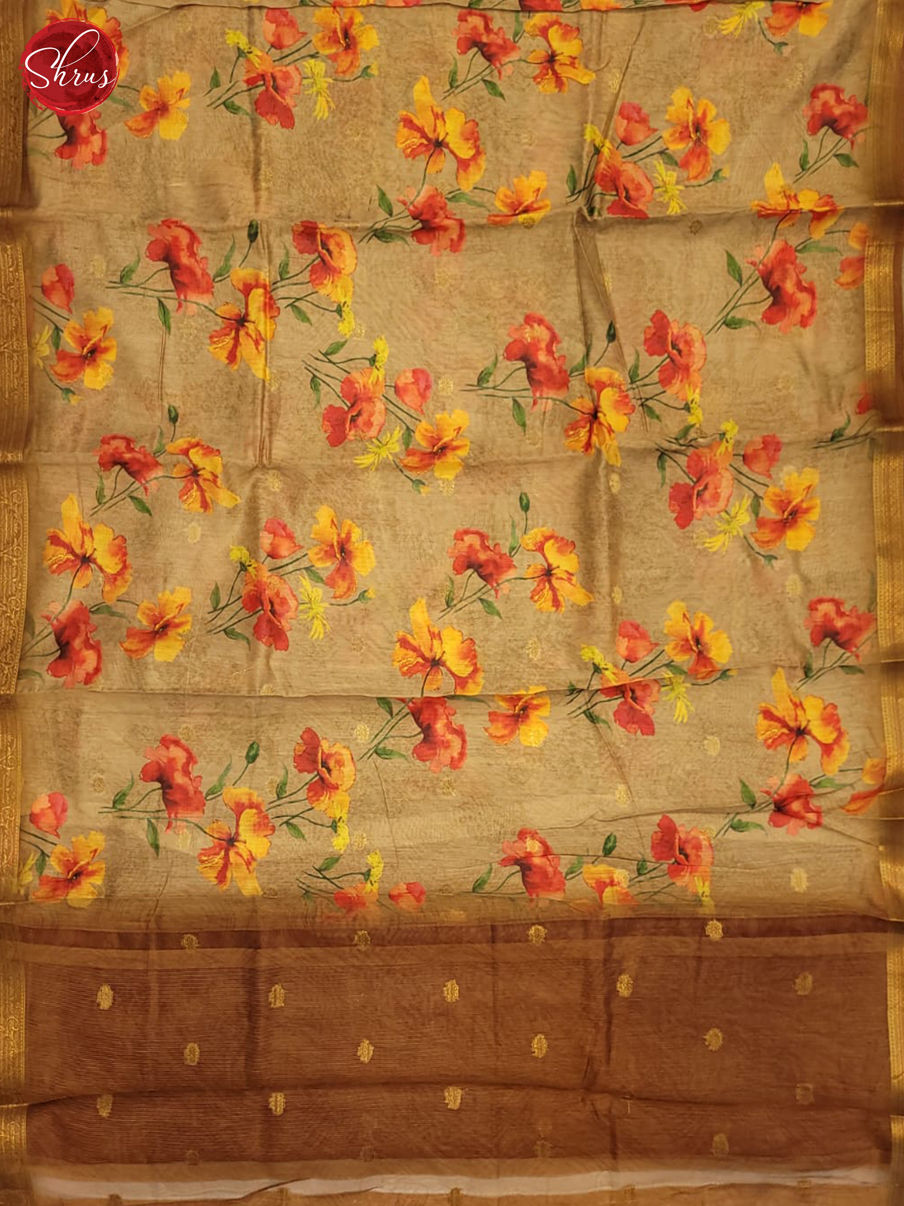 ALS29229 - Semi chanderi Saree - Shop on ShrusEternity.com