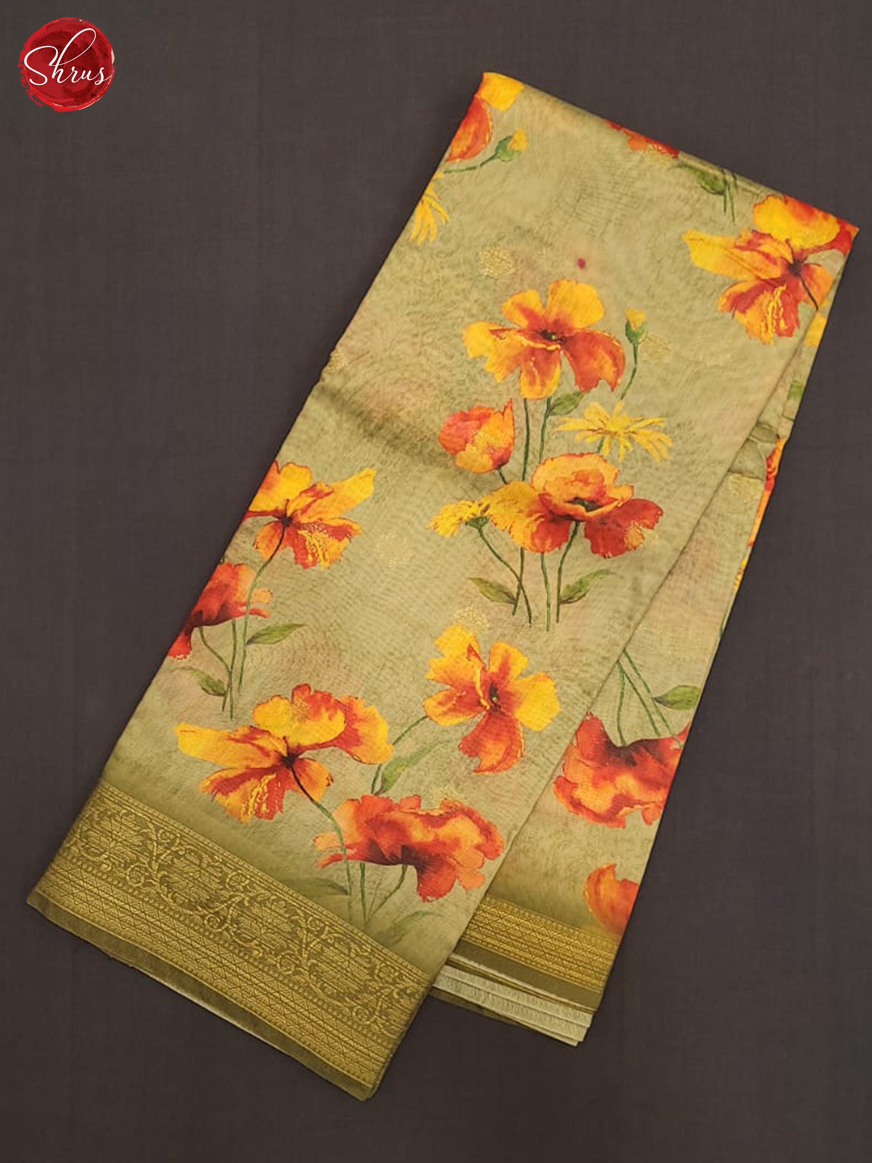 ALS29231 - Semi chanderi Saree - Shop on ShrusEternity.com