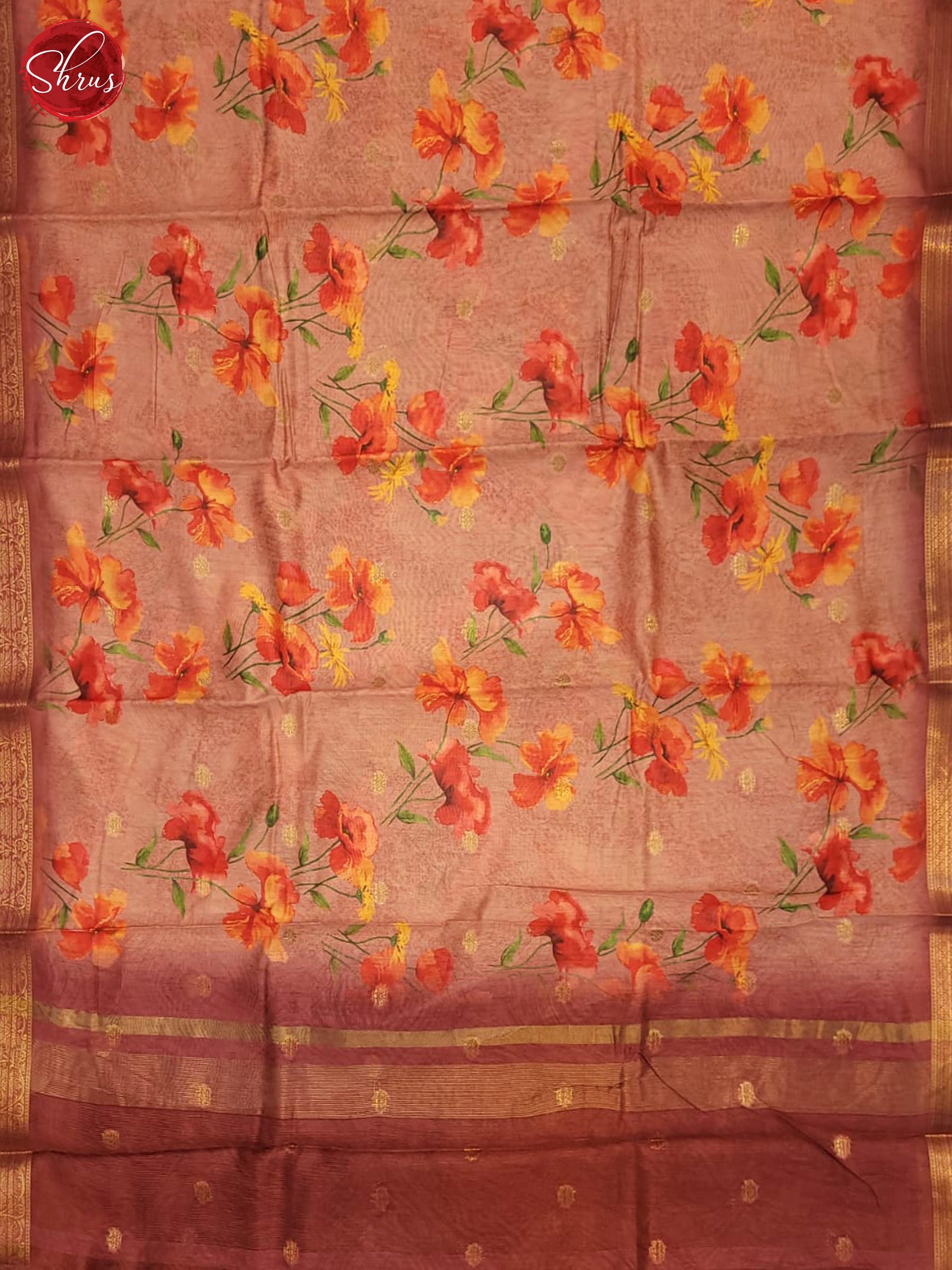 ALS29236 - Semi chanderi Saree - Shop on ShrusEternity.com