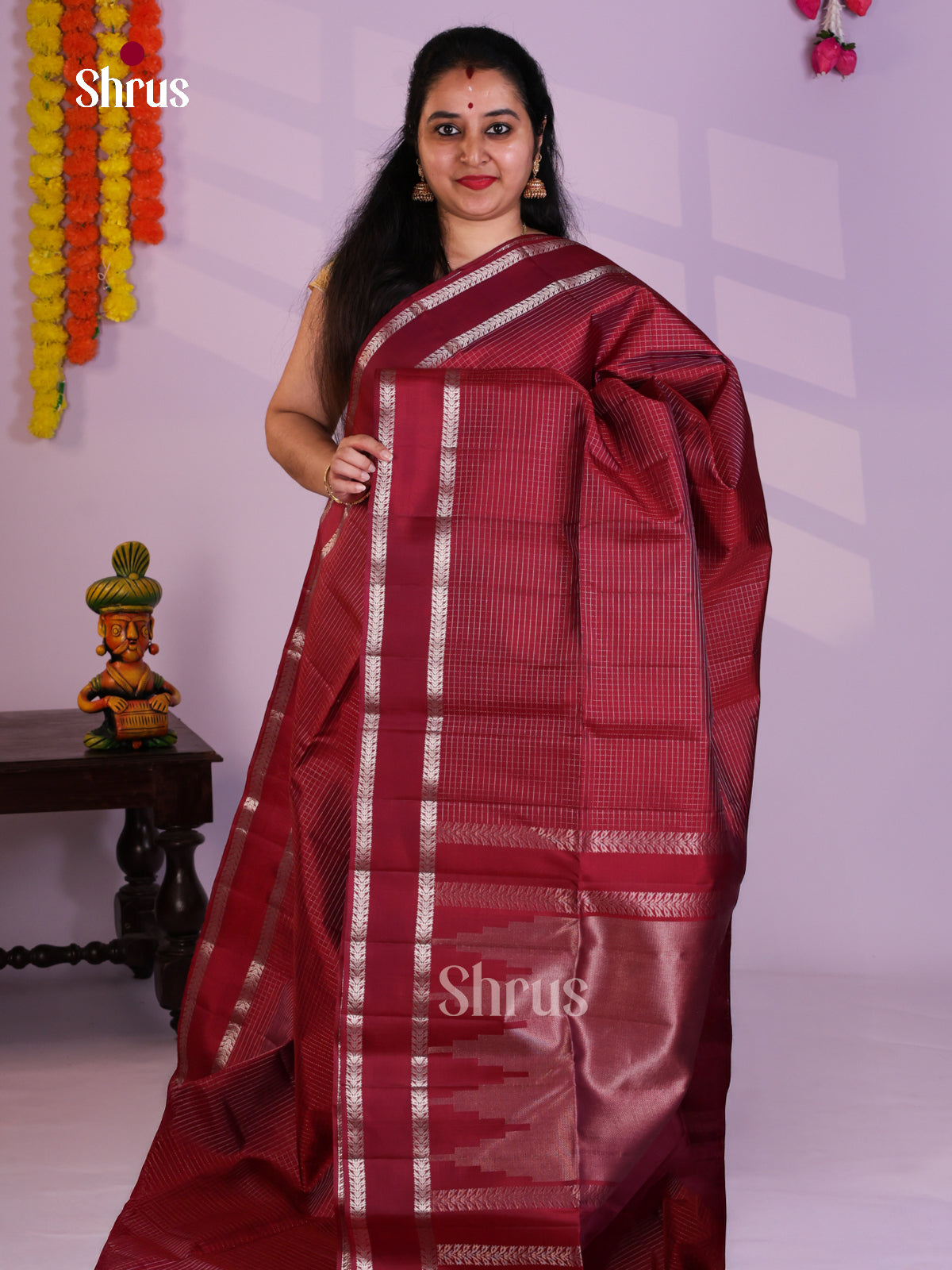Buy Exquisite Arakku Soft Silk Saree with Silver Kattams, Rettaipet Zari Border & Brocade Pallu