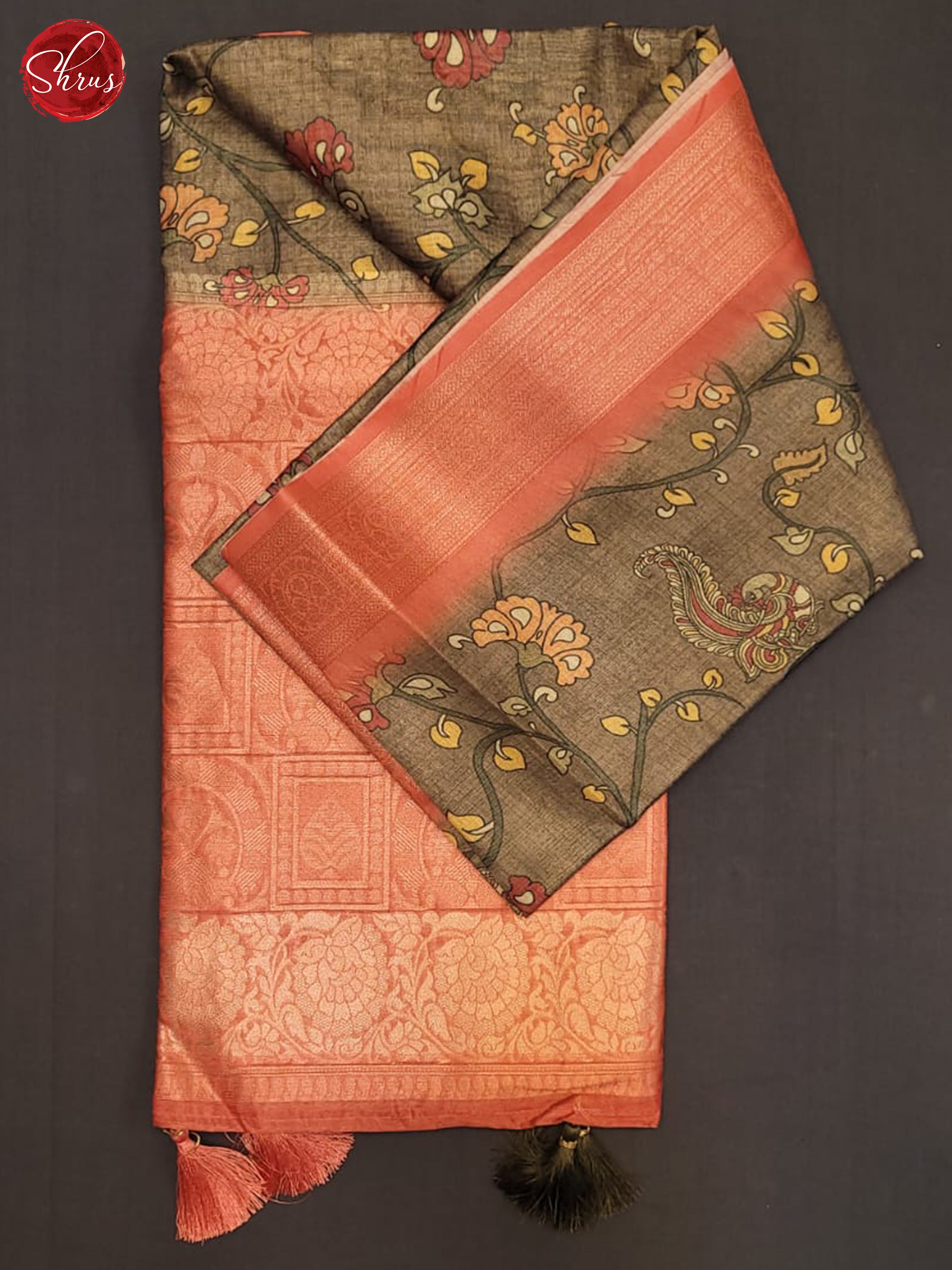 BAS19076 - Semi jute Saree - Shop on ShrusEternity.com
