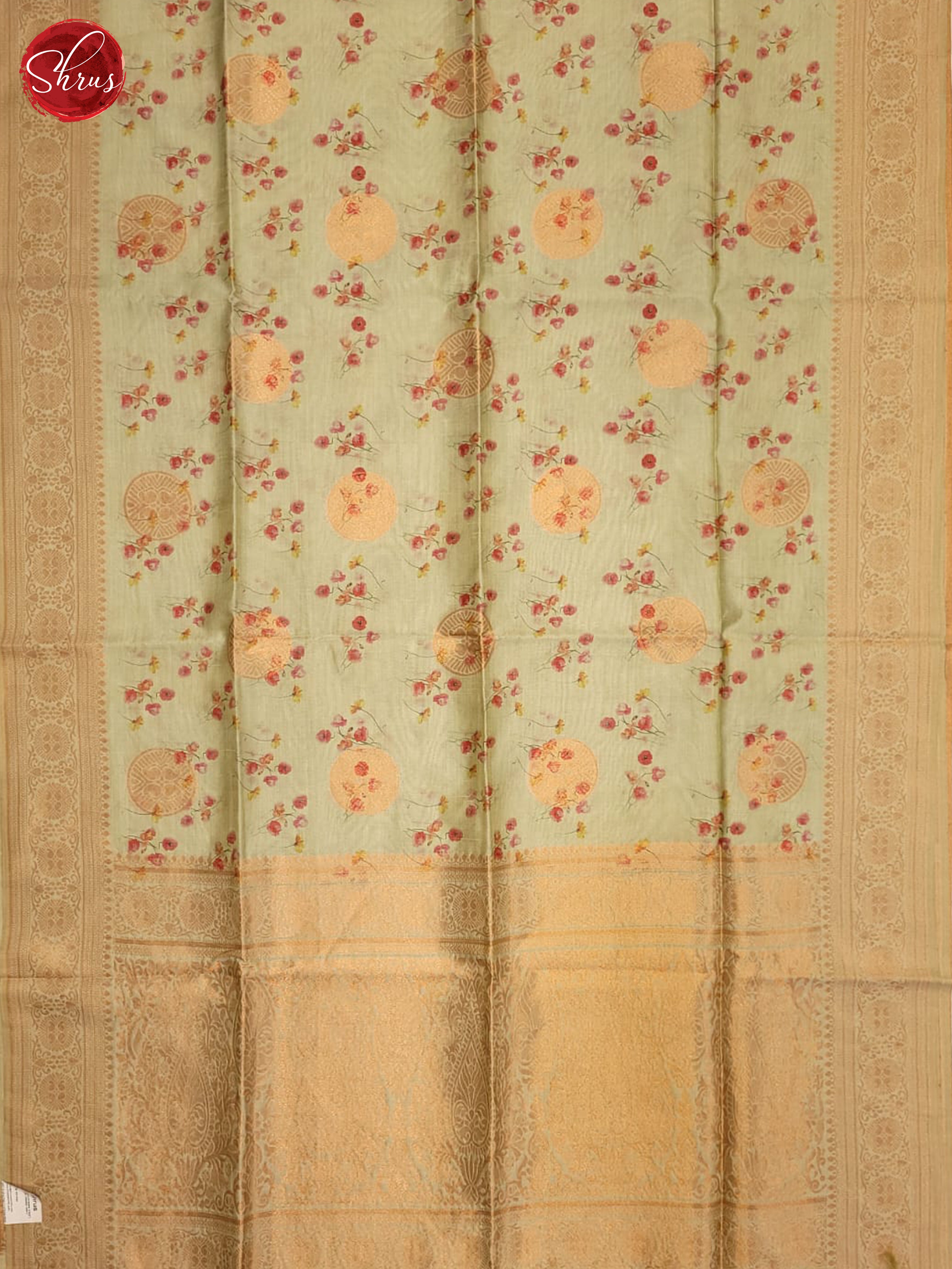 Green(Single Tone) - Semi Tussar Saree - Shop on ShrusEternity.com