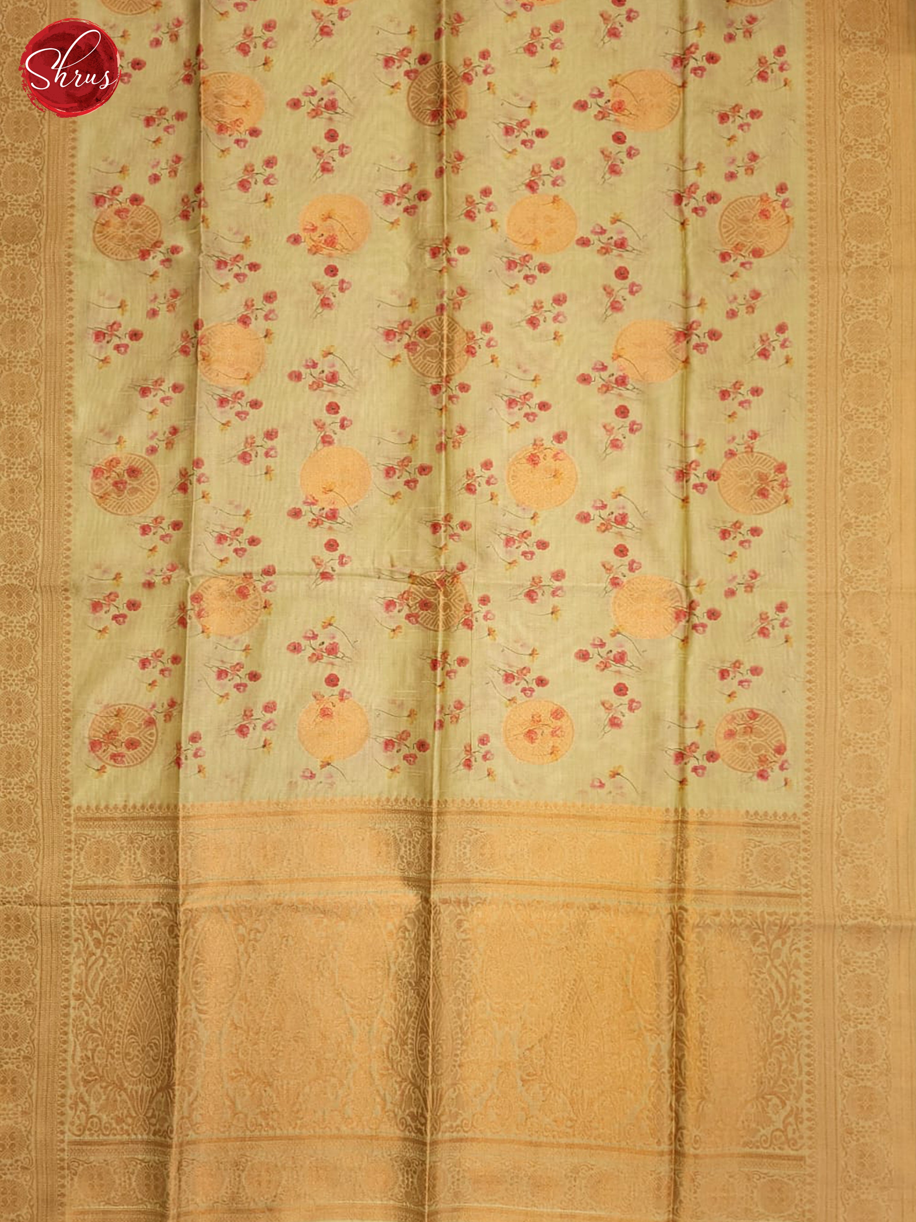 Green(Single Tone) - Semi Tussar Saree - Shop on ShrusEternity.com