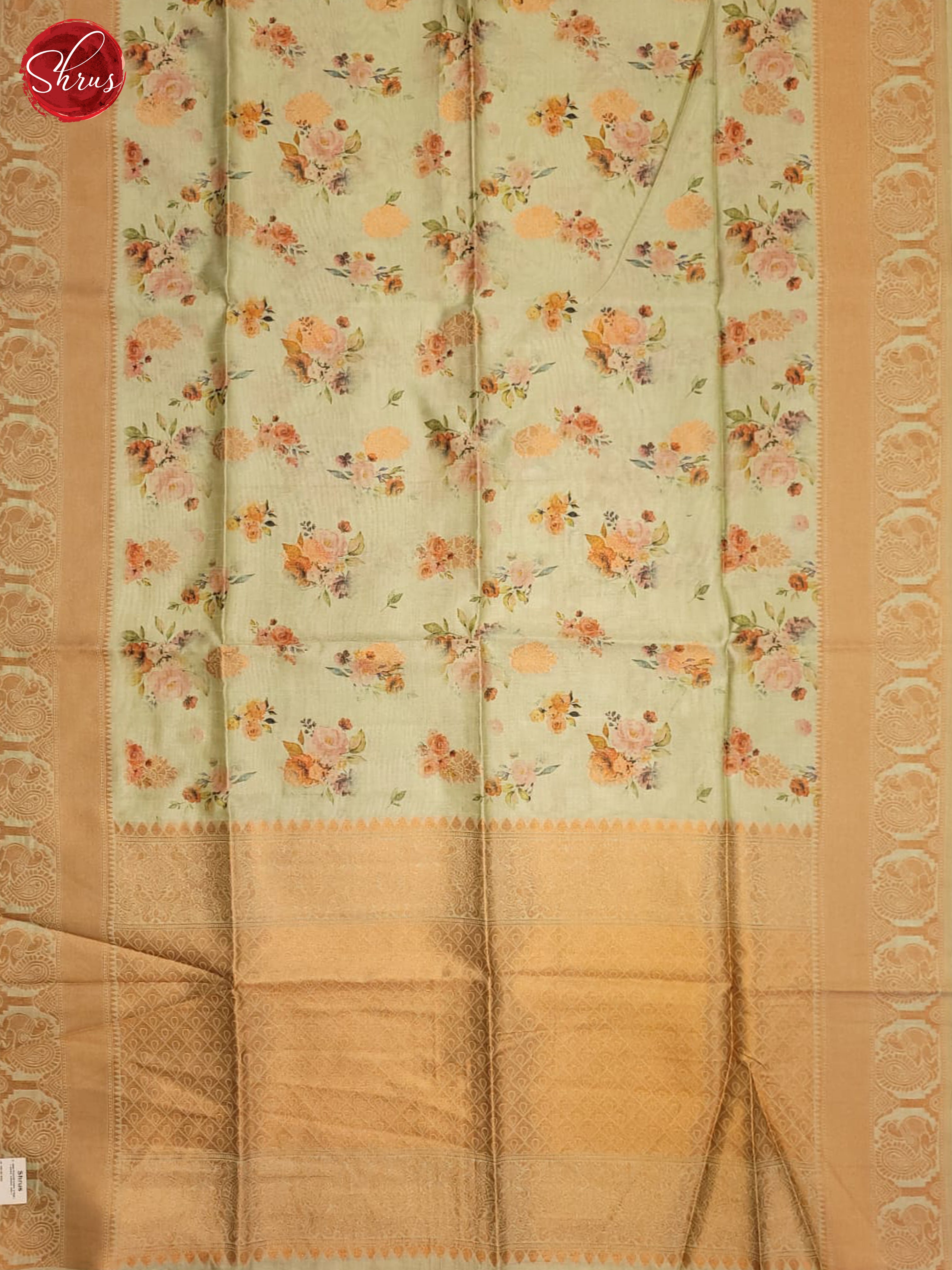 Green(Single Tone) - Semi Tussar Saree - Shop on ShrusEternity.com