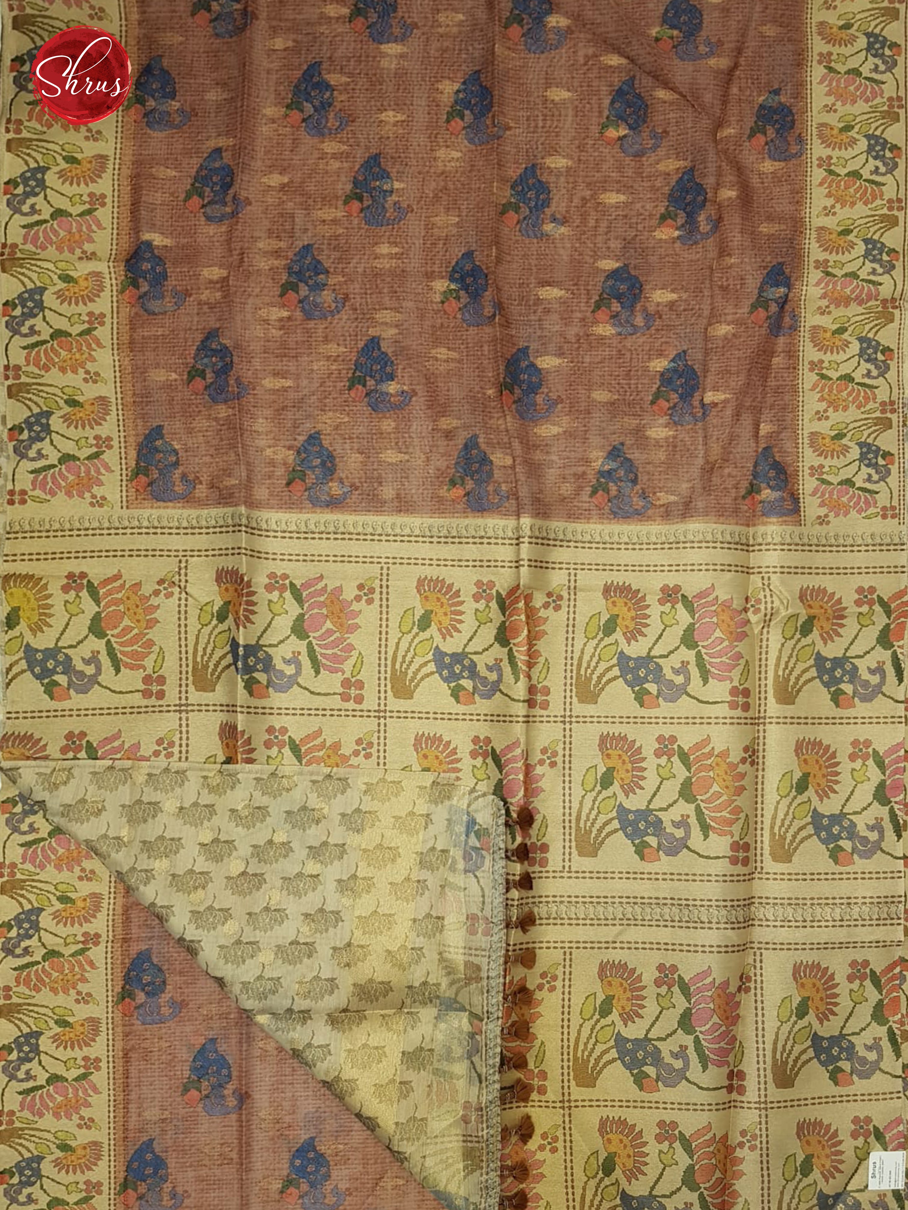 BAS3110 - semi jute sarees - Shop on ShrusEternity.com