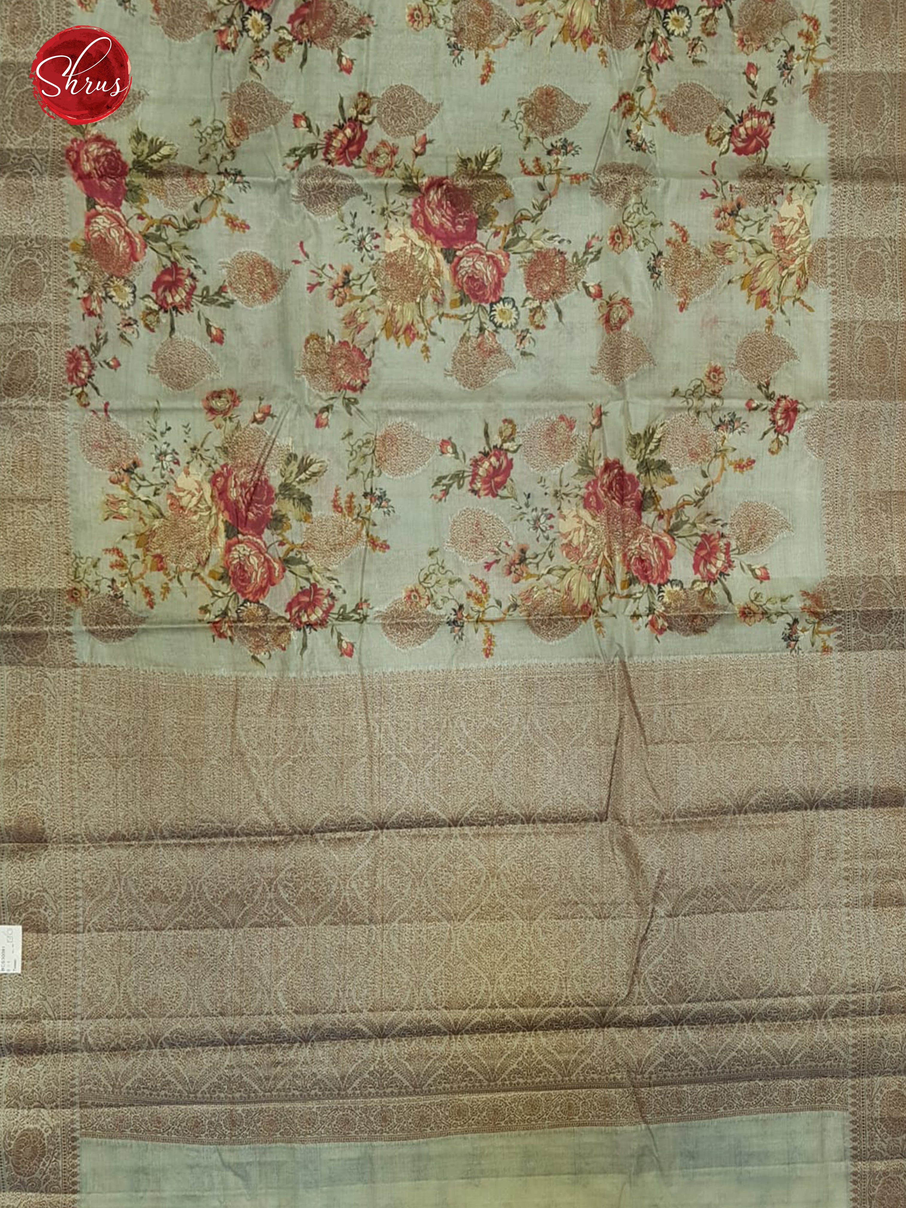 Grey(Single Tone)- Tussar silk Saree - Shop on ShrusEternity.com