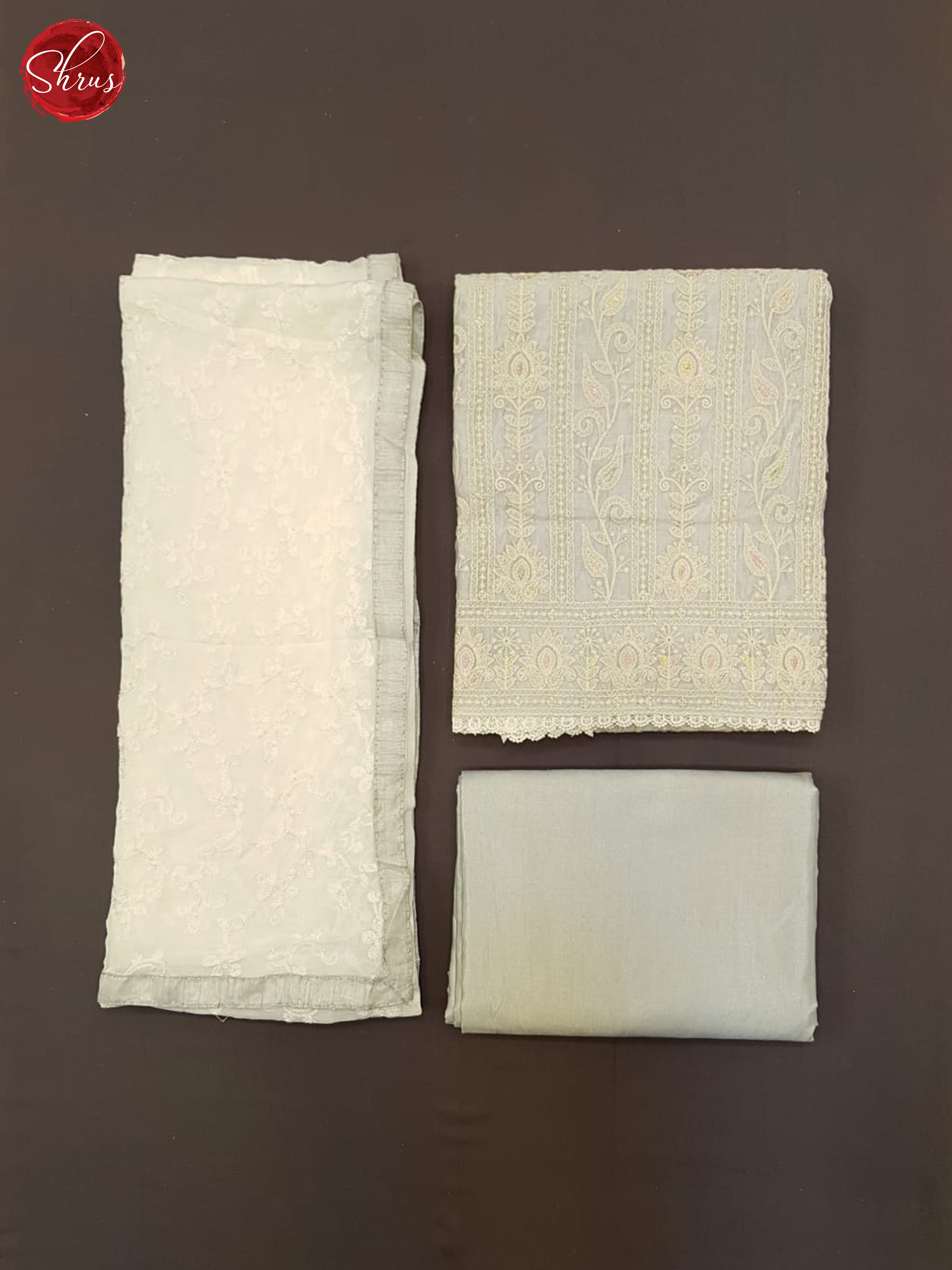 Grey & Cream - Cotton Salwar - Shop on ShrusEternity.com