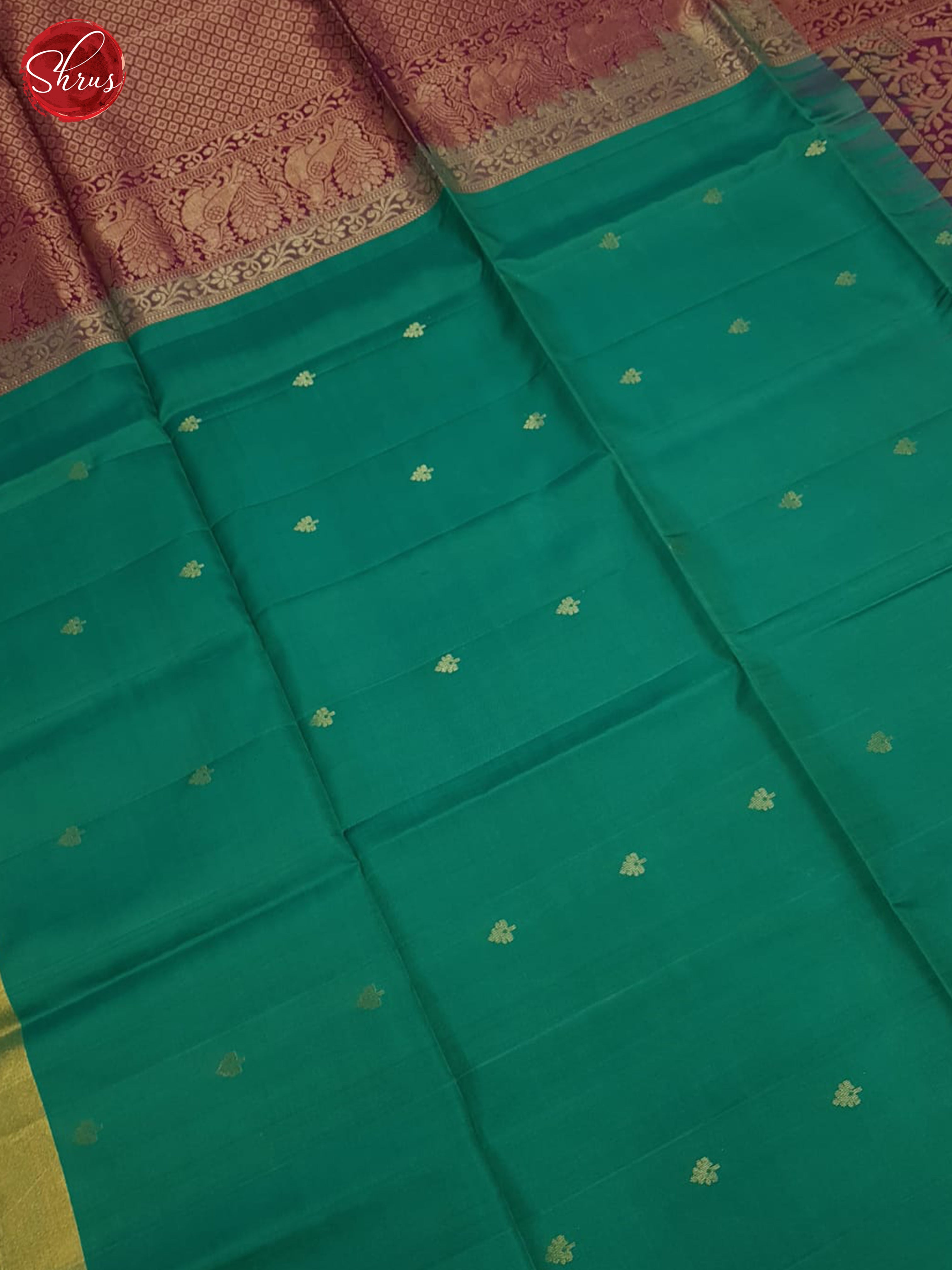 Green & Majenta - Soft silk Saree-3