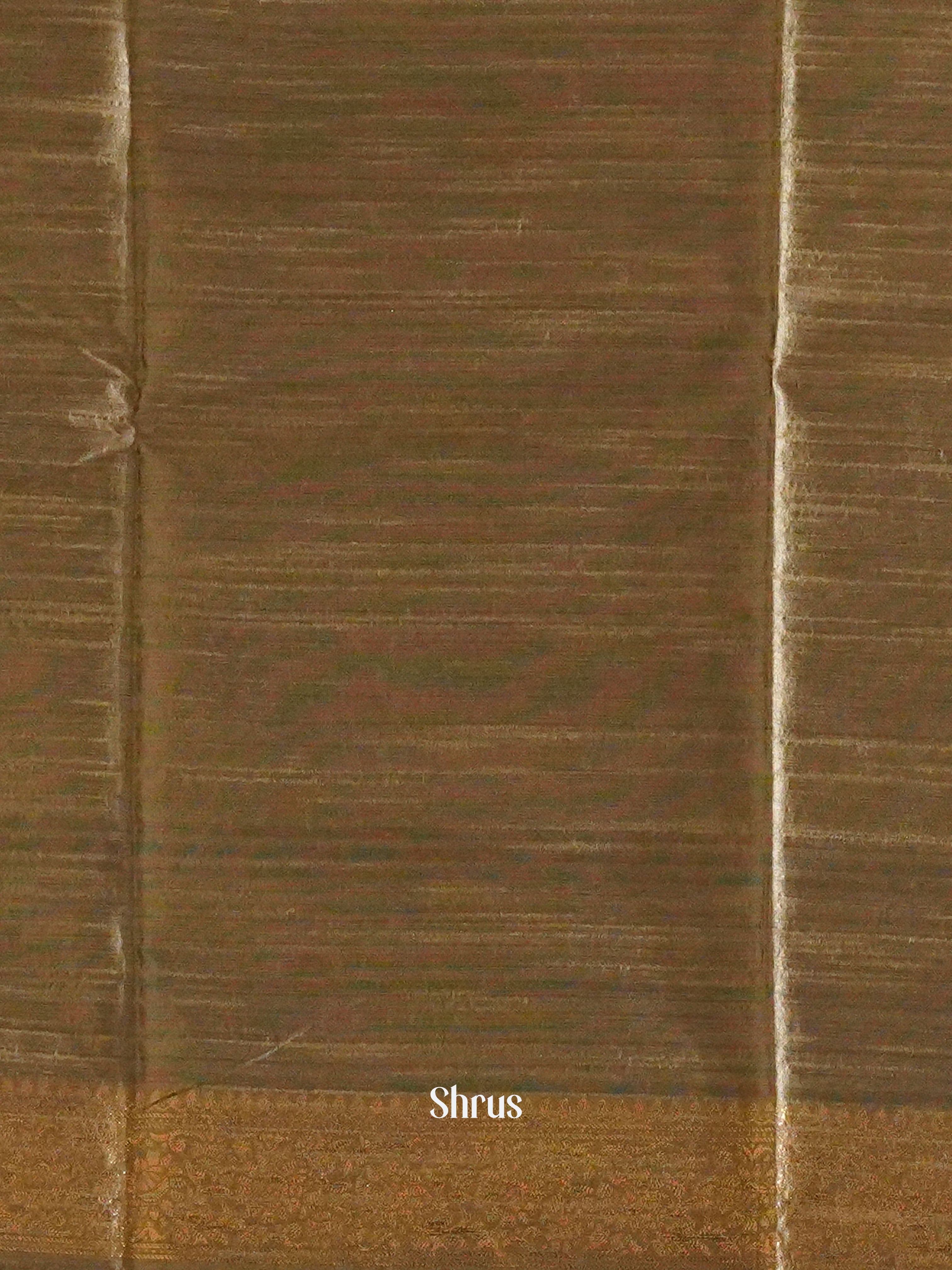 Light Brown(Single Tone) -Semi Rawsilk Saree - Shop on ShrusEternity.com