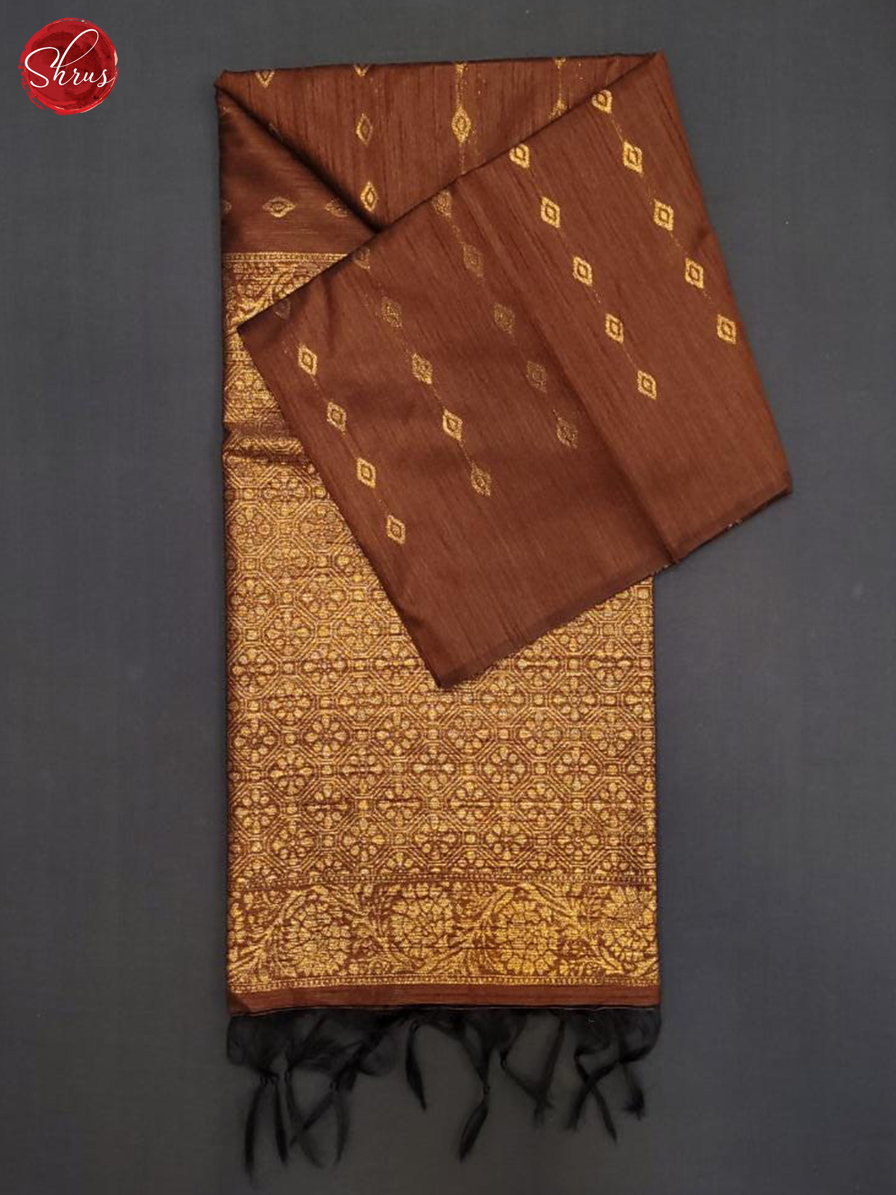 BDS19080 - Semi Raw Silk Saree - Shop on ShrusEternity.com