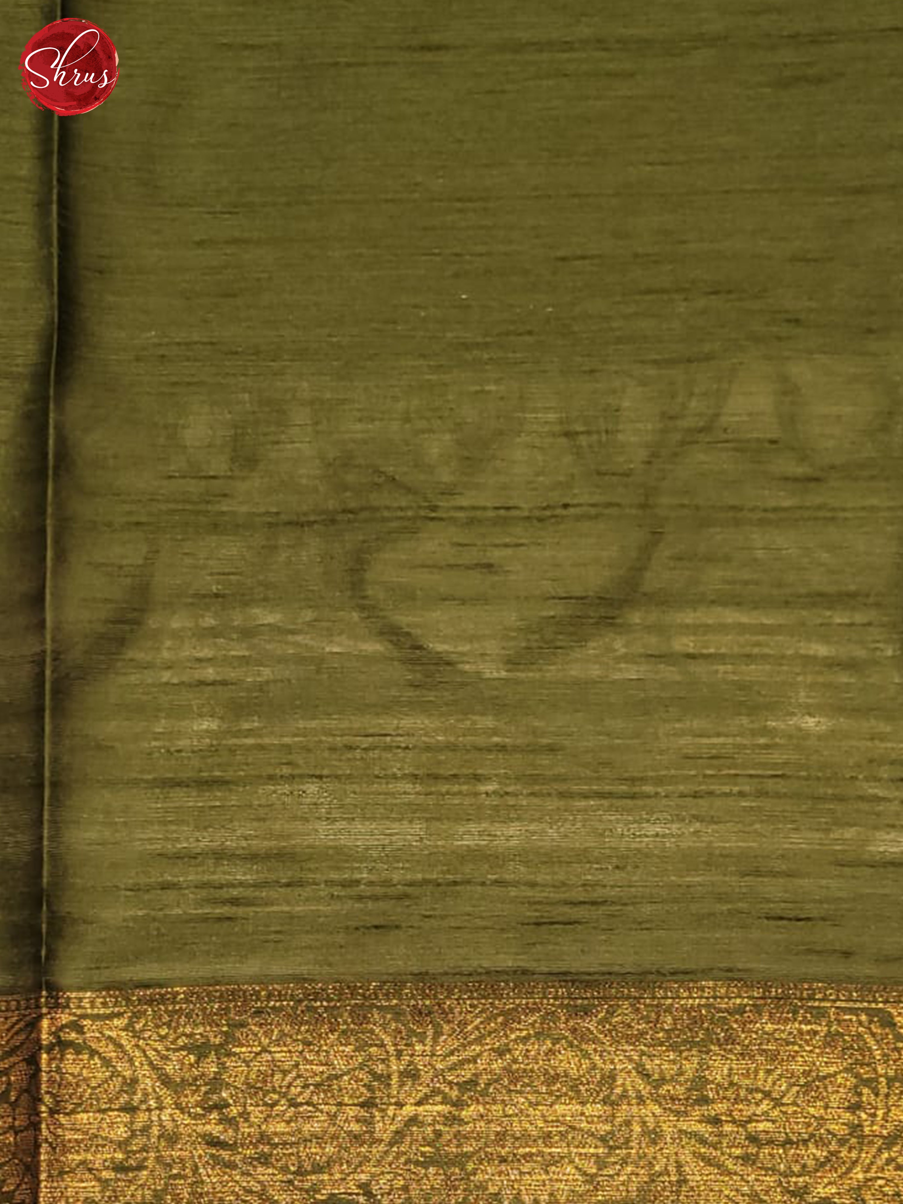 Green(Single Tone)- Semi Raw Silk Saree - Shop on ShrusEternity.com