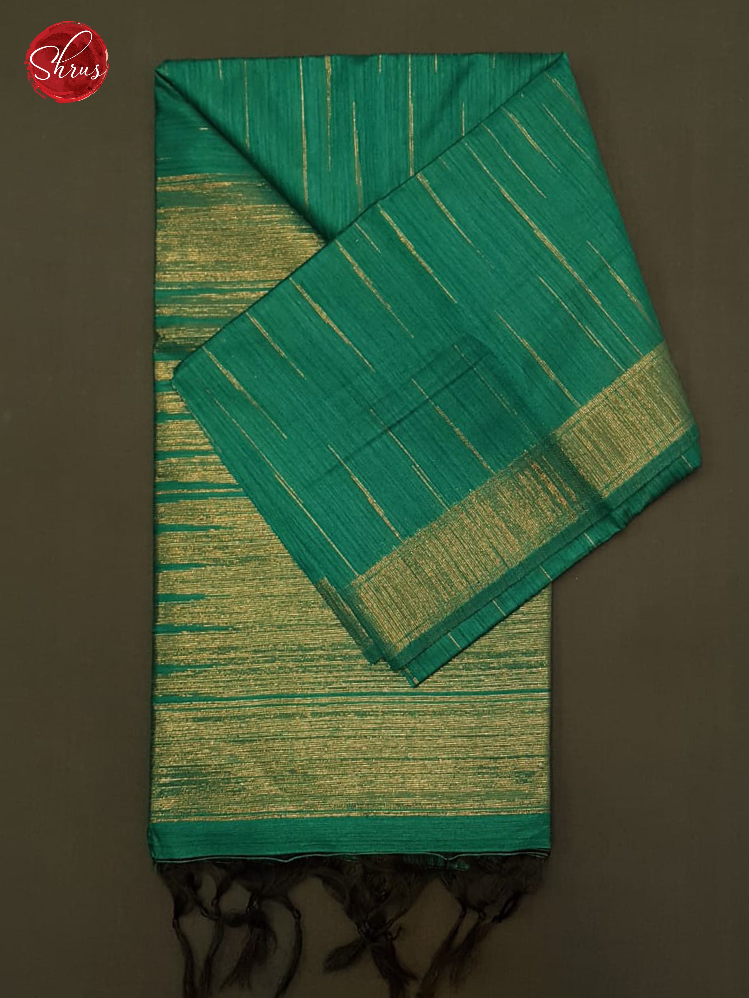 Green(Single Tone) - Semi Raw Silk Saree - Shop on ShrusEternity.com