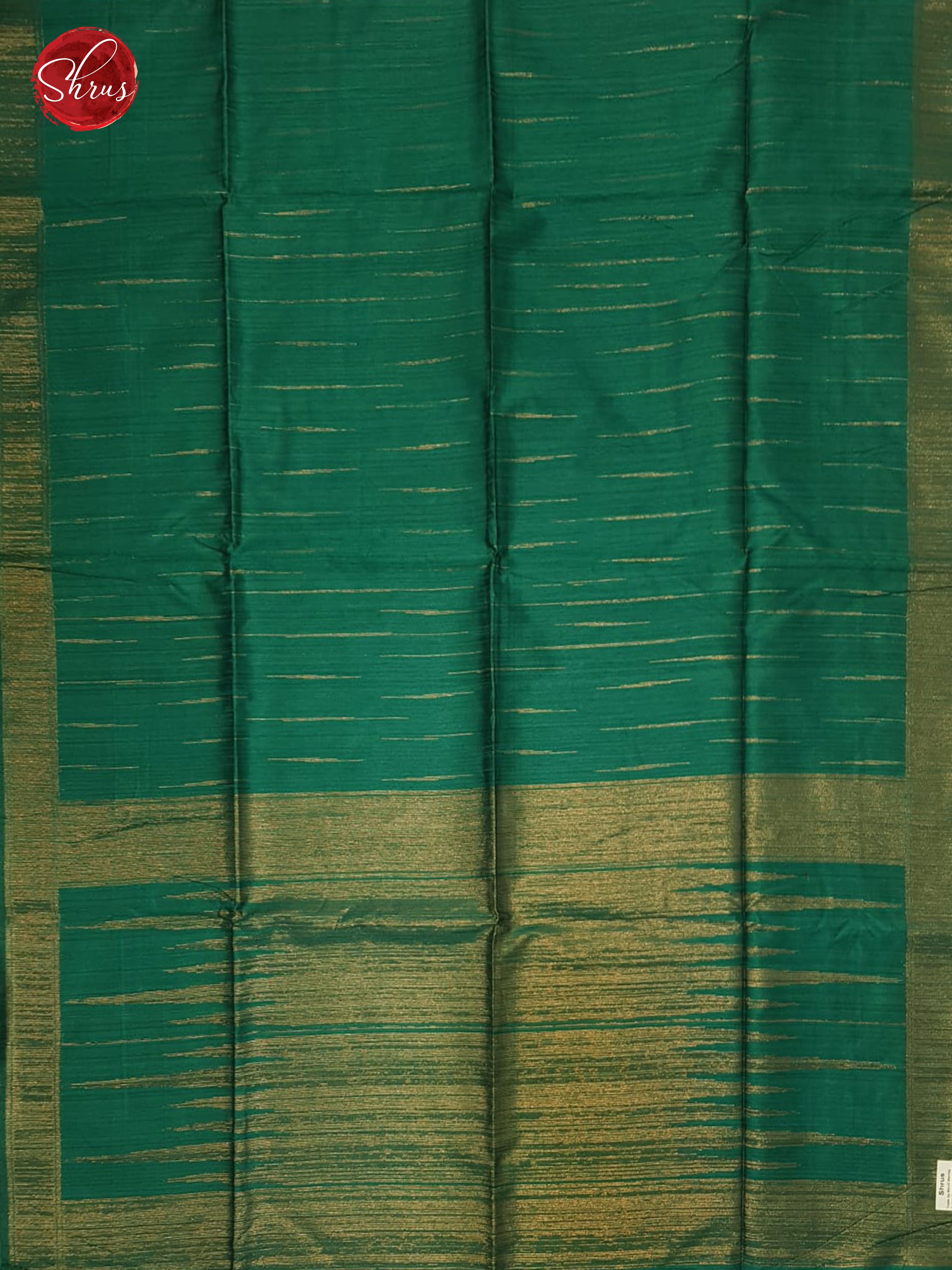Green(Single Tone) - Semi Raw Silk Saree - Shop on ShrusEternity.com